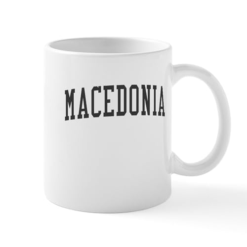 White - Macedonia Black Mug