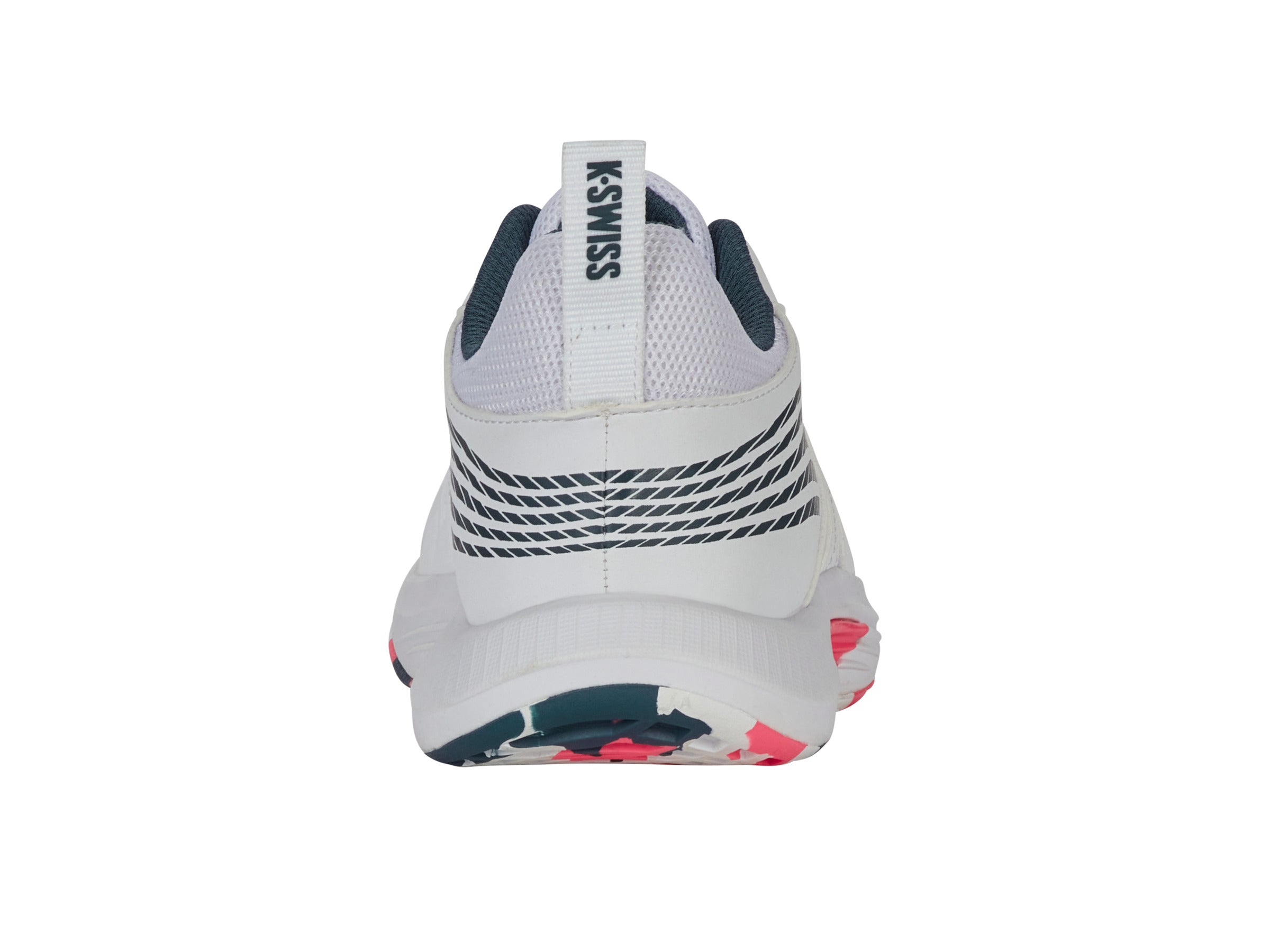 SPEEDTRAC Running Shoes for Men - White/Stargazer/Neon Blaze | Lightweight & Breathable for Jogging, Gym & Outdoor Sports