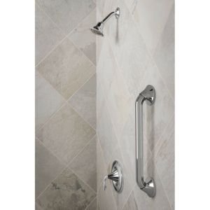 Moen YG2818ORB 18-Inch Stainless Steel Bathroom Grab Bar - Oil-Rubbed Bronze Finish - ADA Compliant Safety Handle for Shower, Bathtub & Toilet - Secure Support for Elderly & Disabled (Transitional Design)