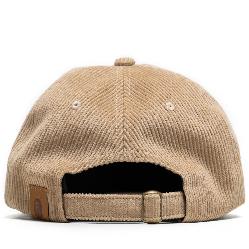 BAPE Ape Head Corduroy Strapback Hat - Beige | Streetwear Fashion Accessory for Men & Women | Perfect for Urban Outfits & Casual Wear