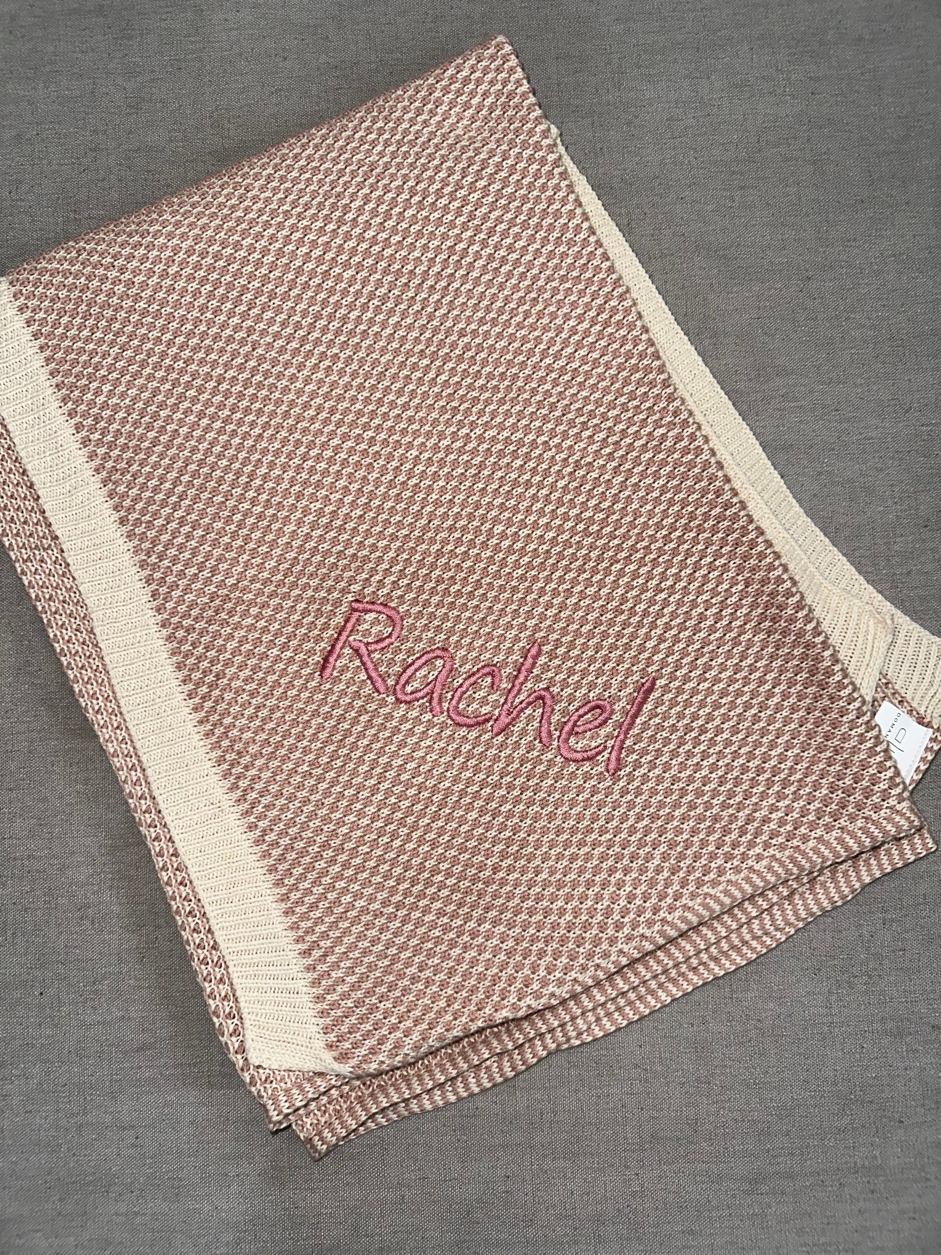 Soft Brunello Rose Baby Blanket by Domani Home - Premium Organic Cotton Swaddle Blanket for Newborns & Infants - Perfect for Nursery, Stroller, and Gift Giving