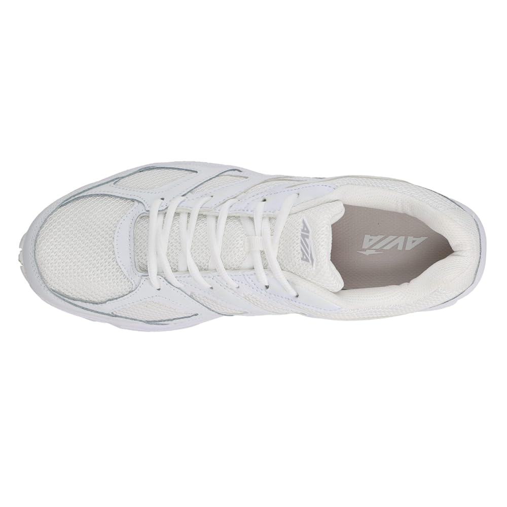 Avia Men's Avi-Forte Running Shoes - Lightweight Cushioned Sneakers for Jogging & Gym Workouts - White Athletic Footwear for Comfort & Performance