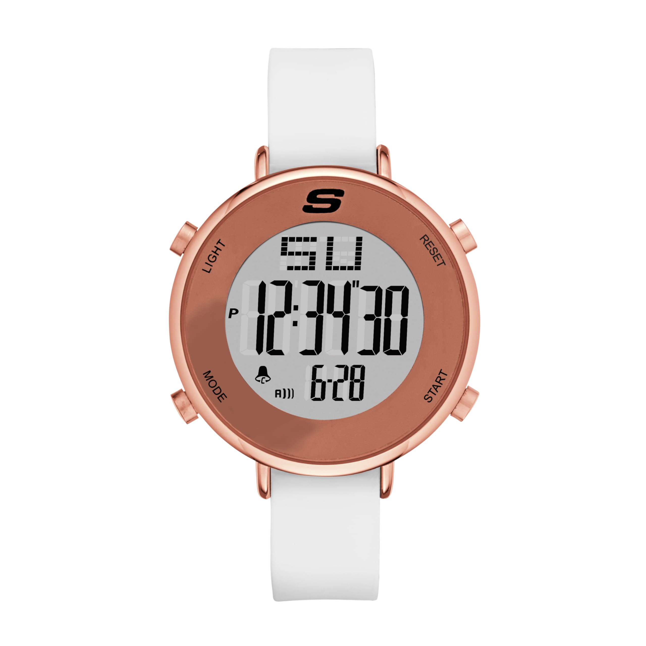 Skechers Magnolia Digital Silicone Watch for Women - Stylish Waterproof Sports Watch with Alarm & Stopwatch - Perfect for Running, Gym & Everyday Wear