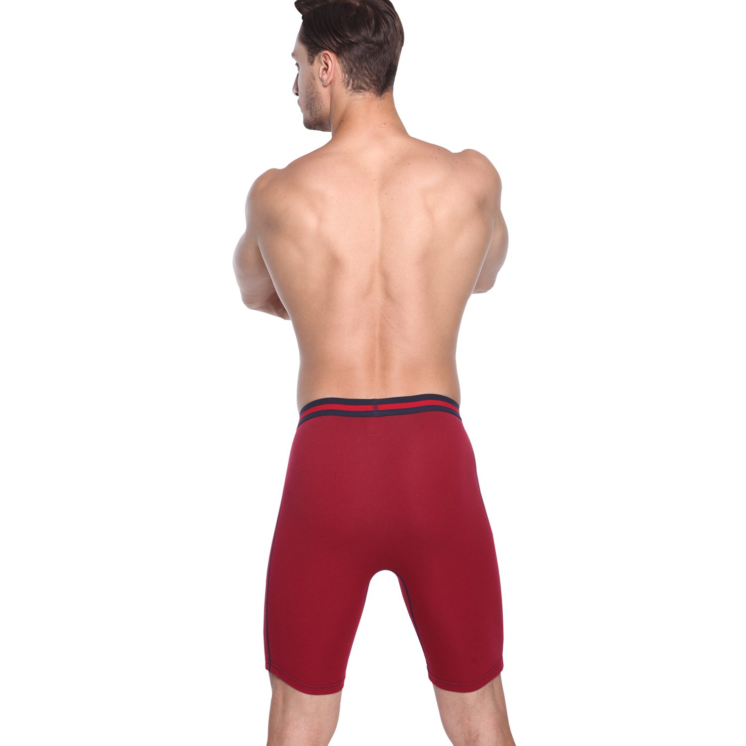 **Azuki Men's Long Leg Boxer Briefs - Soft & Breathable Underwear for Everyday Comfort - Perfect for Workout, Sleep & Daily Wear**