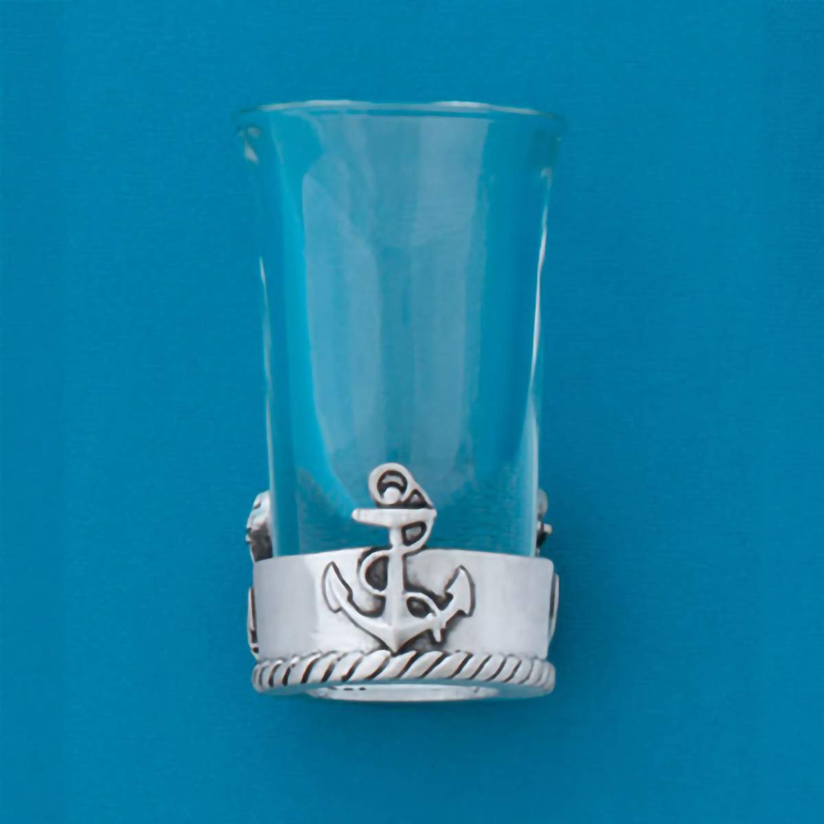 Anchor Design Basic Spirit Shot Glass - Home Bar Decor, Party Favors, Stocking Stuffers & Unique Gifts for Whiskey Lovers - Perfect for Cocktail Parties, Bachelor Events & Home Bars