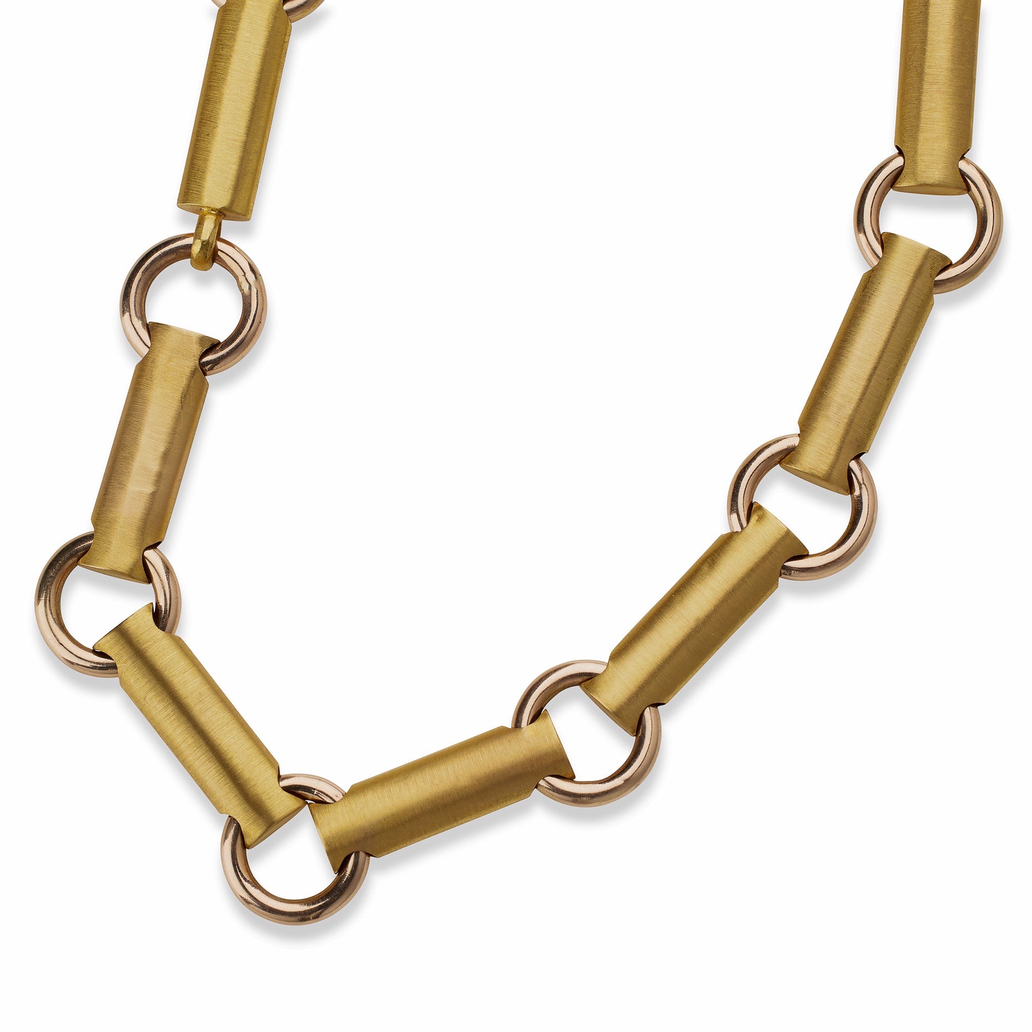 15K Bi-Color Rose & Yellow Gold Necklace for Women - Elegant Dainty Pendant Jewelry Gift for Anniversary, Valentine's Day & Special Occasions