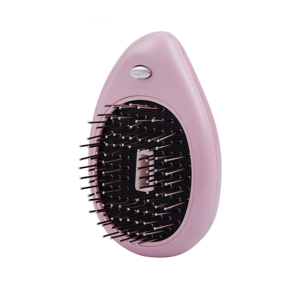 REDAB Ionic Hair Straightening Brush - Portable Electric Straightener with Negative Ion Technology, Anti-Static & Massage for Smooth & Shiny Hair - Perfect for Travel, Home & Salon Use