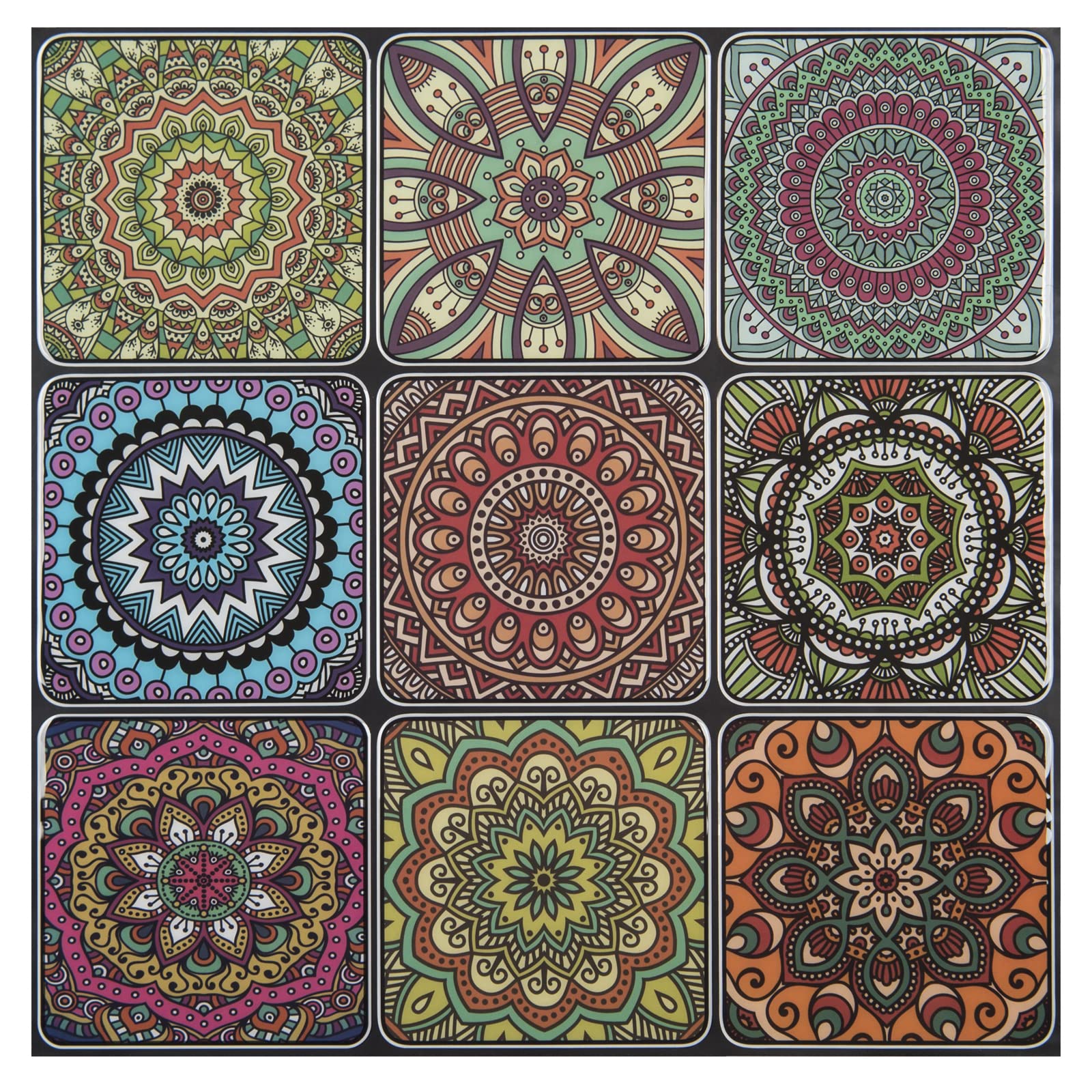 Self-Adhesive Moroccan Peel and Stick Backsplash Tiles - Waterproof Kitchen Wall Stickers (10 Sheets) - Easy DIY Home Decor for Backsplash, Bathroom & Rental Apartment Renovation