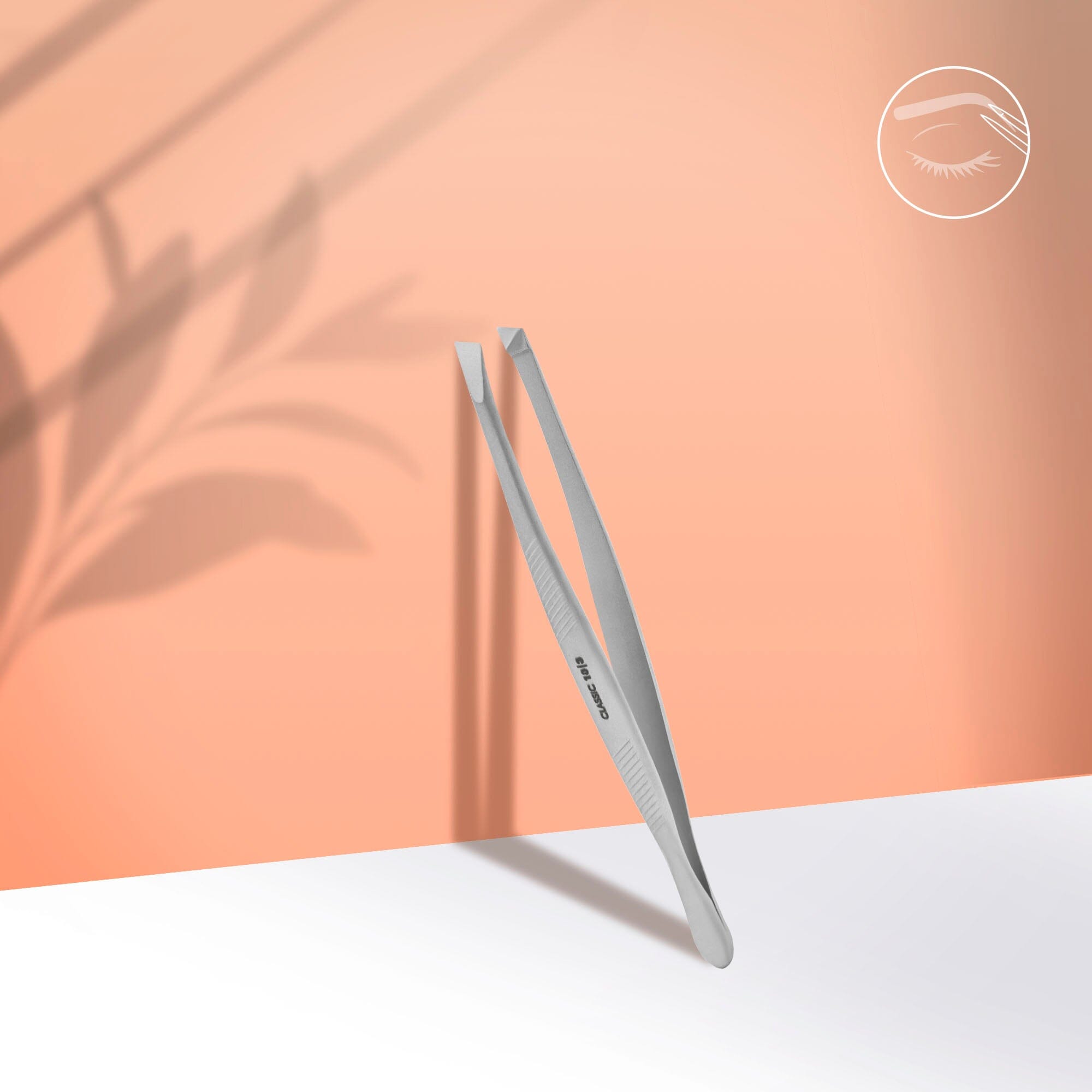 Staleks Classic 10 Wide Slant Eyebrow Tweezers - Precision Grooming for Perfect Brows | Ideal for Salon, Home & Travel Use