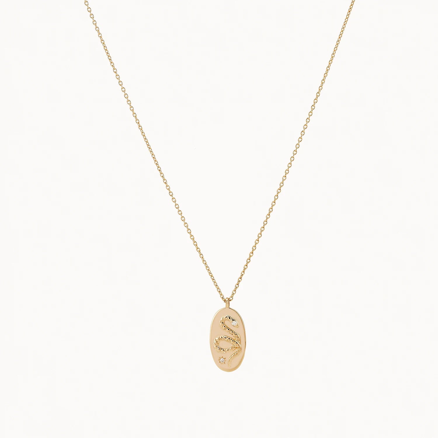 14K Yellow Gold Diamond Serpent Revival Necklace | Elegant Snake Pendant for Women | Perfect for Parties, Weddings & Special Occasions