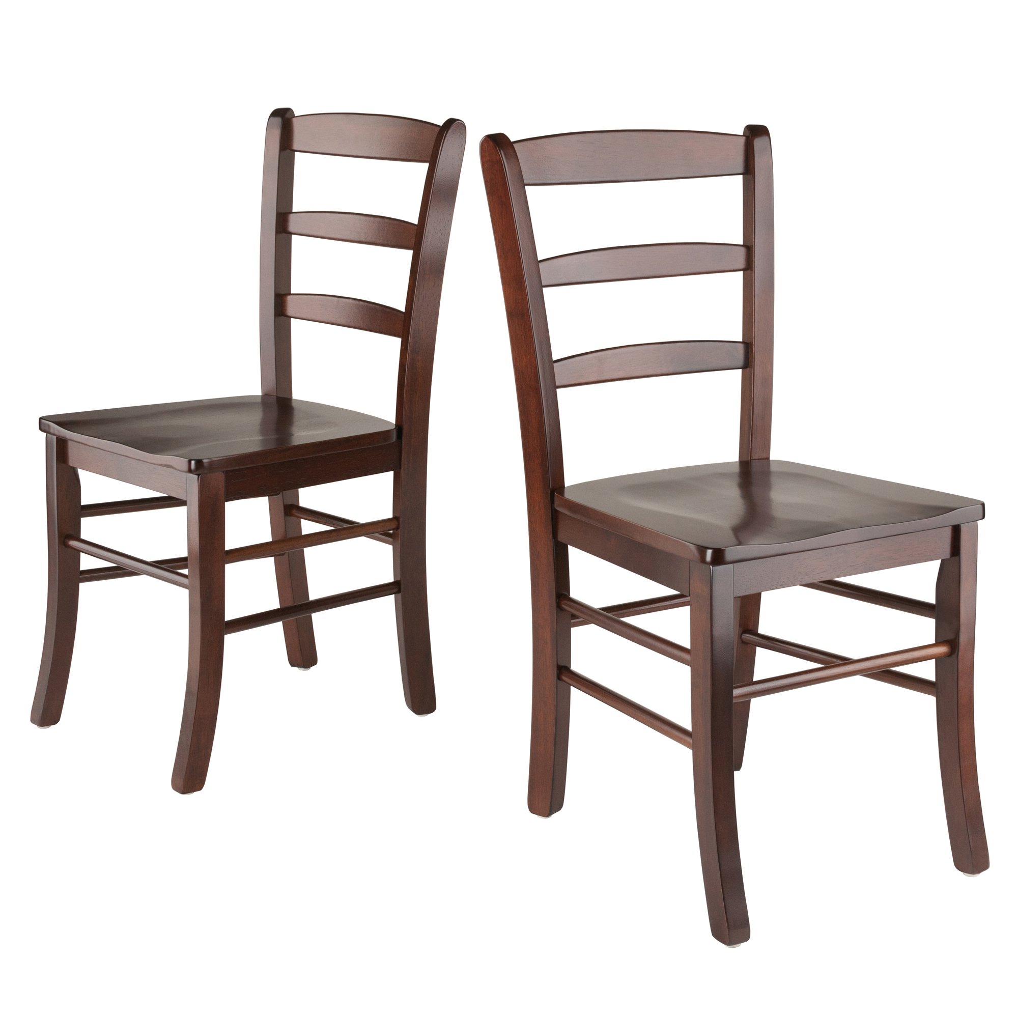 Winsome Lynden Walnut Dining Chairs Set of 2 - Modern Kitchen & Dining Room Furniture for Home Decor - Perfect for Small Spaces, Breakfast Nook, and Apartment Living
