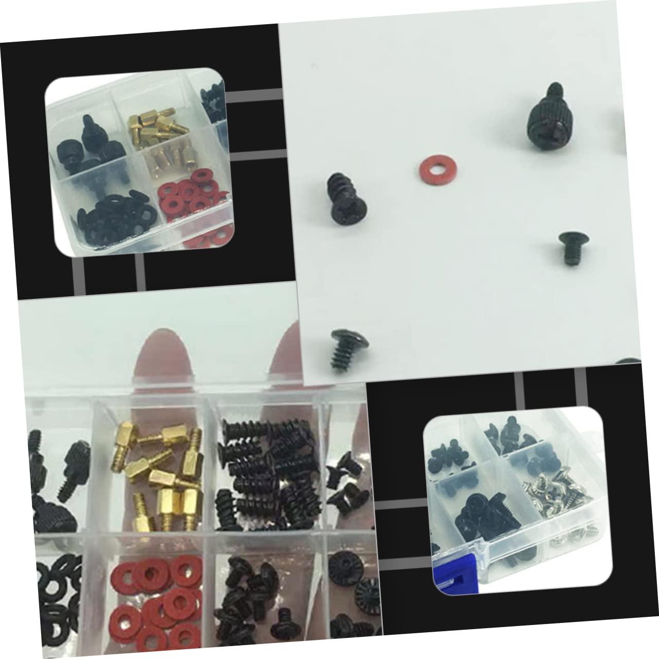 CHILDWEET 114-Piece Computer Case Thumbscrew Set - Professional Countersunk Design for Secure PC Builds, Easy Installation & Durable Use | Perfect for DIY Computer Assembly, Server Racks & Electronics Repair
