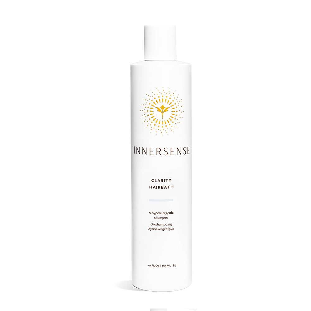 INNERSENSE Organic Beauty Clarity Hairbath - Hypoallergenic Shampoo for Sensitive Scalp | Sulfate-Free & Vegan Hair Care | Perfect for Daily Use & Color-Treated Hair