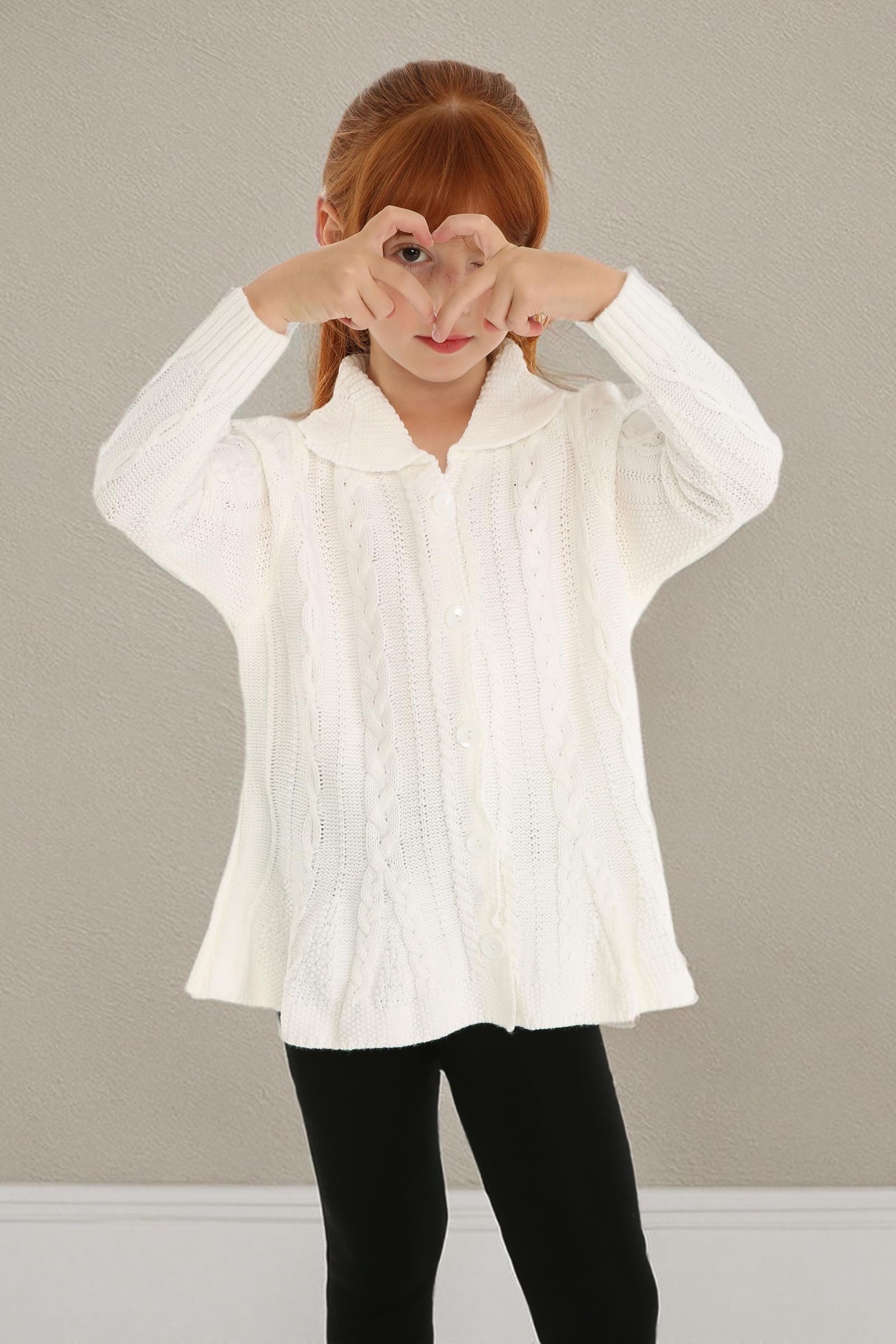 Mud Kingdom Girls Cardigan Sweaters Button Up - Soft Knit Cardigan for Girls with Front Buttons - Perfect for School, Playdates & Casual Outfits