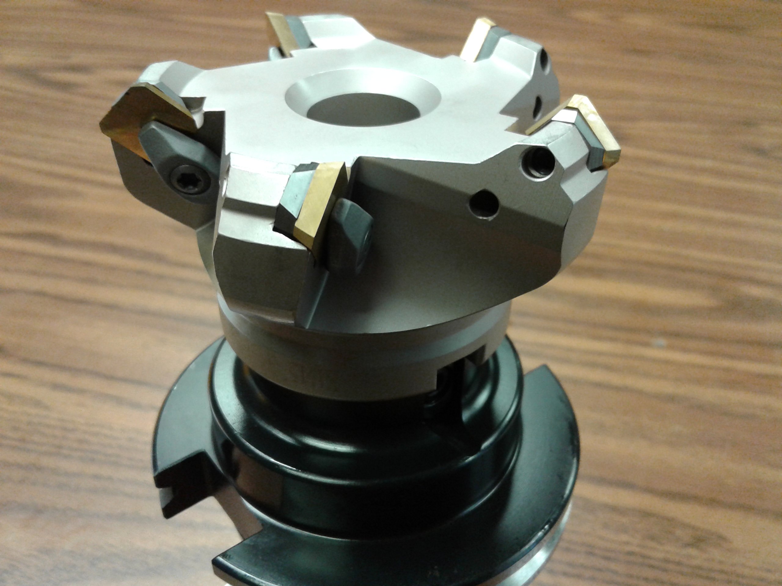 45 Degree Indexable Face Shell Mill with CAT50 Arbor - 3