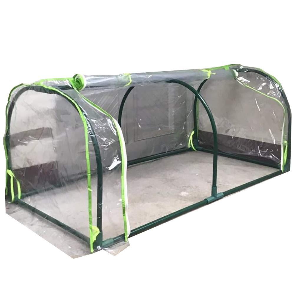 LQQ Balcony Garden Tunnel Greenhouse - Transparent Plastic Cover for Succulents, Flowers & Winter Plant Protection | Outdoor Grow House for Patio, Backyard & Urban Gardening