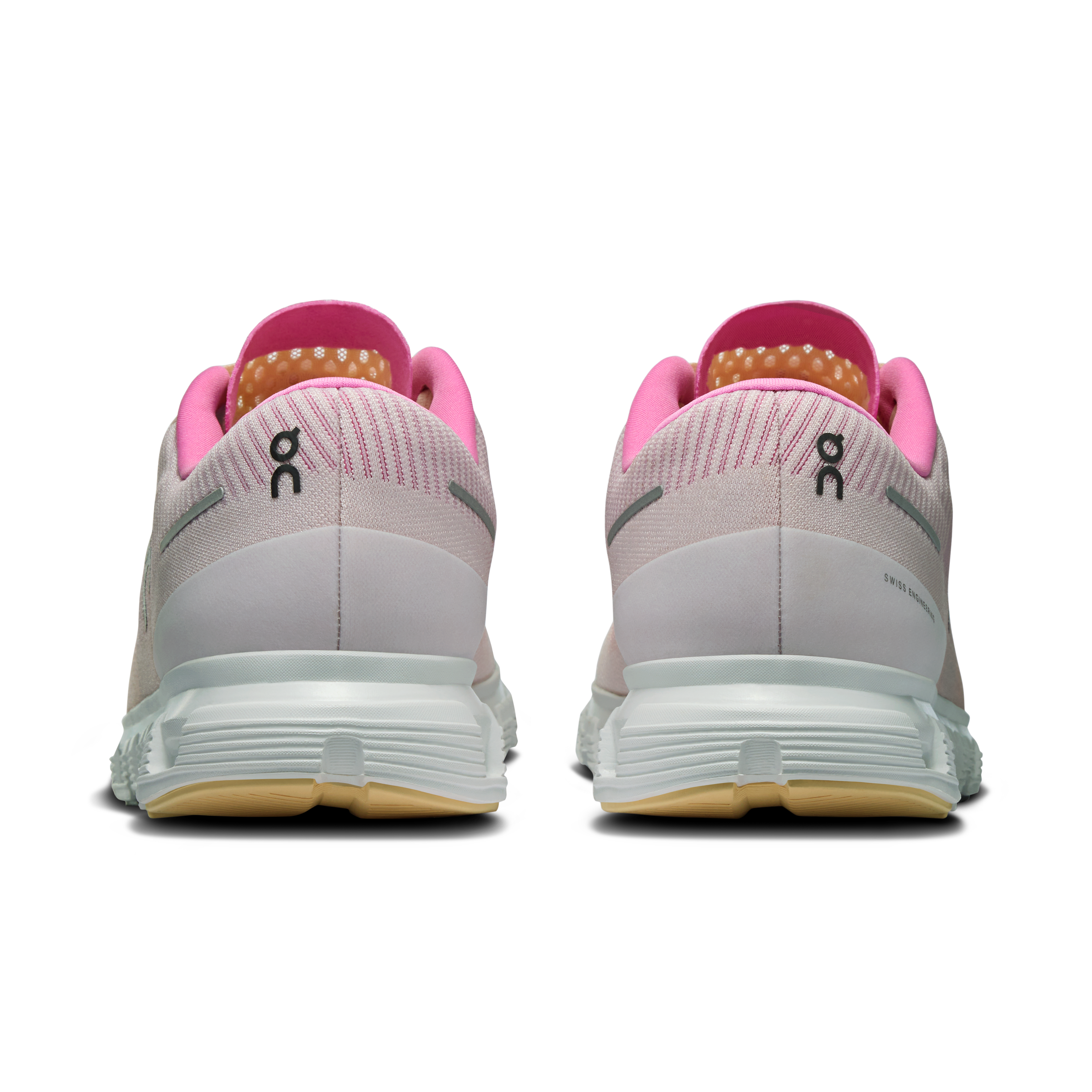 On Running Men's Cloud 6 Push Running Shoes - Lightweight & Breathable in Tangerine/Raspberry for Jogging, Gym Workouts & Daily Wear
