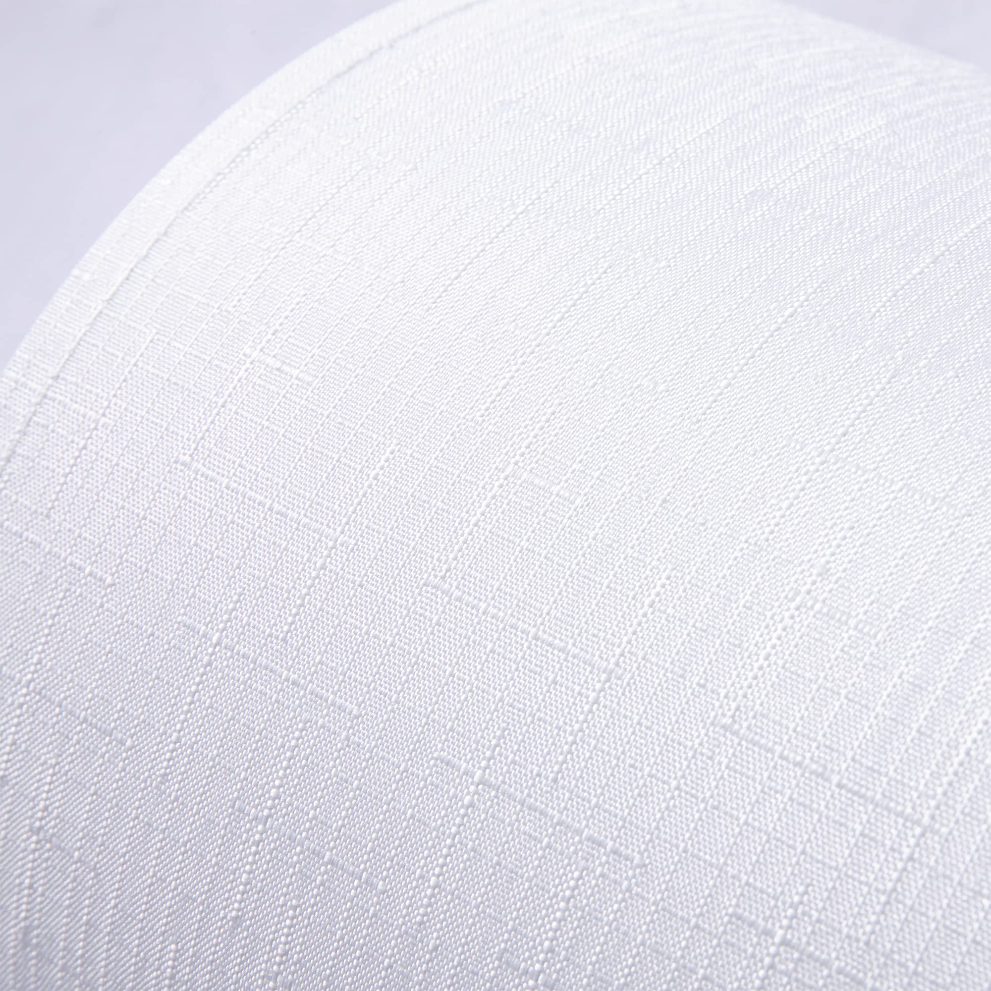 Wellmet 18x18x12 Inch DIY Fabric Drum Lampshade - Classic Modern White Lamp Shade with Spider Fitter for Table Lamp, Bedside Lamp & Floor Lamp - Perfect for Living Room, Bedroom and Office Lighting Decor