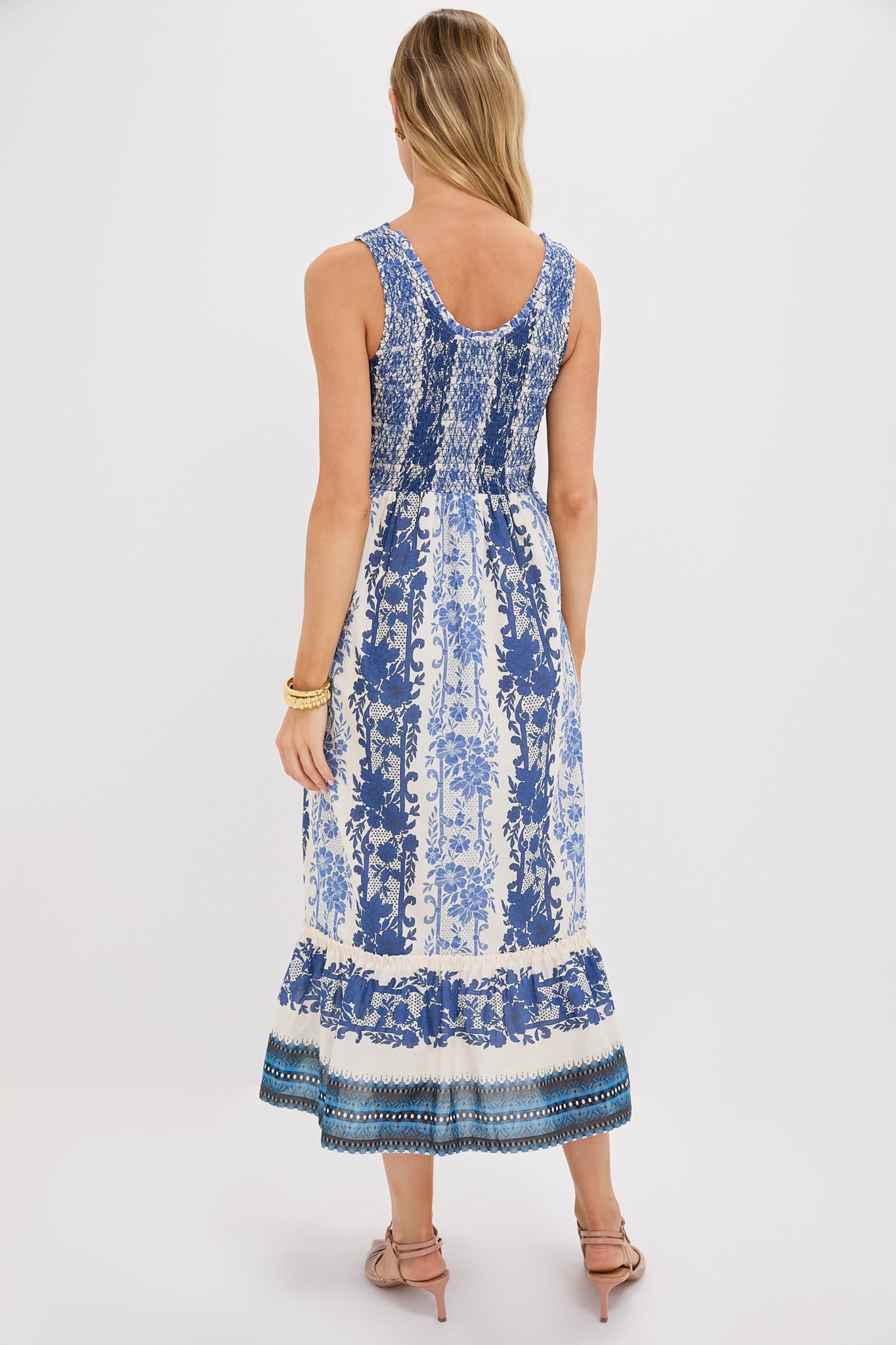 Bondi Blues Cotton Voile Mallie Dress - Lightweight & Breathable Summer Dress for Women | Perfect for Beach Vacations, Casual Outings & Boho Chic Style