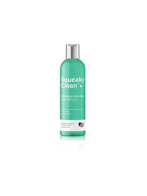 Natural Citronella & Tea Tree Oil Dog Shampoo - Squeaky Clean Formula for Flea & Tick Control - Gentle Pet Bath for Itchy Skin Relief & Fresh Scent - Perfect for Outdoor Dogs & Active Pets
