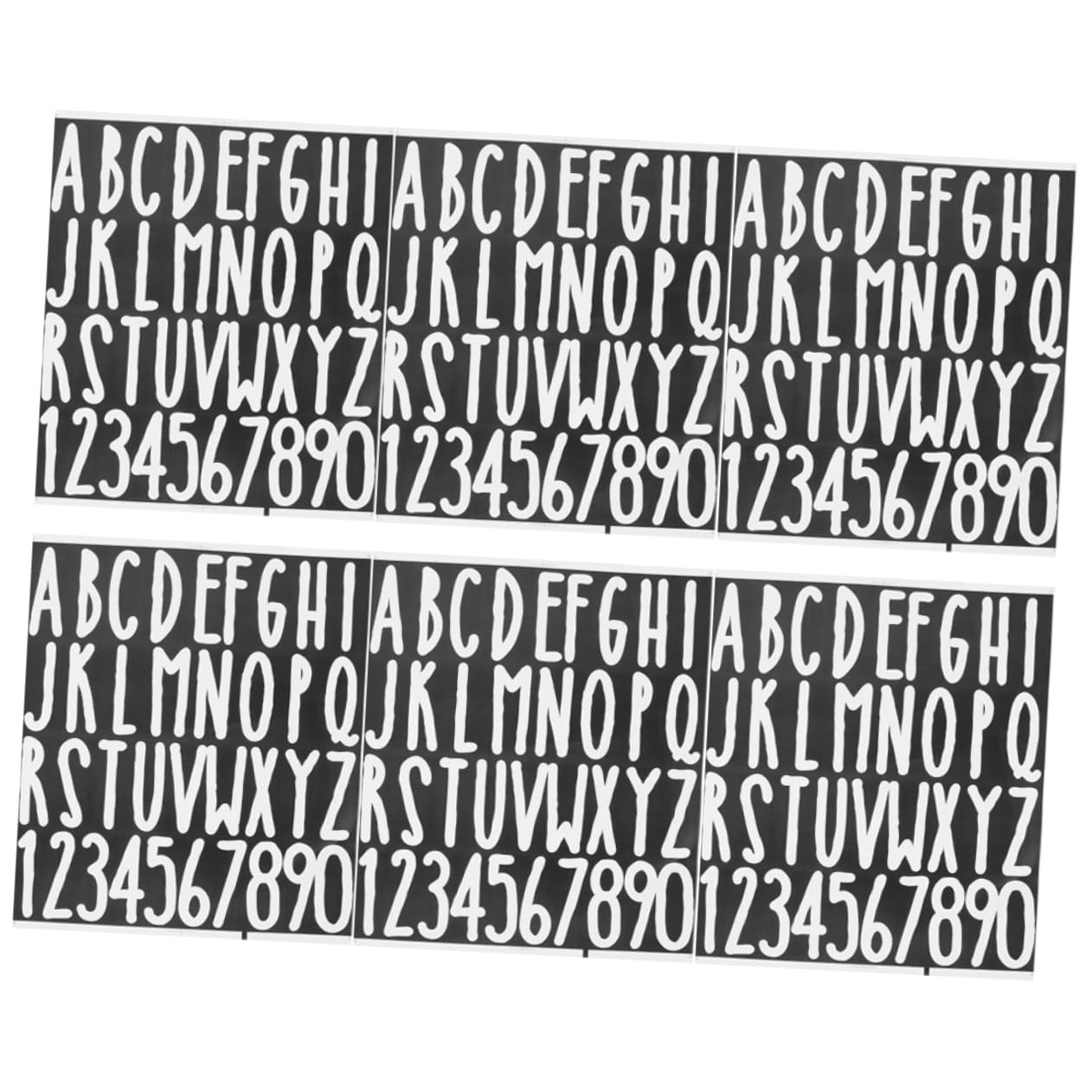 NUOBESTY 6 Sheets Mailbox Stickers - 2 Inch White Vinyl Letters, Waterproof PVC Label Stickers for Mailbox, Letters & Packages - Perfect for Home, Office & Outdoor Use