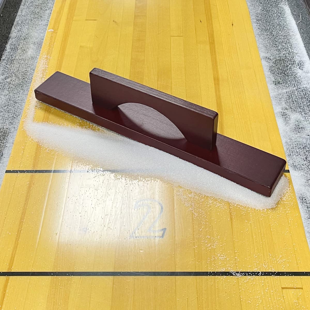 Premium Shuffleboard Brush Set - Solid Wood Wide Bristle Brush for Shuffleboard Table Cleaning & Maintenance - Perfect for Game Rooms, Bars, and Home Recreation Areas