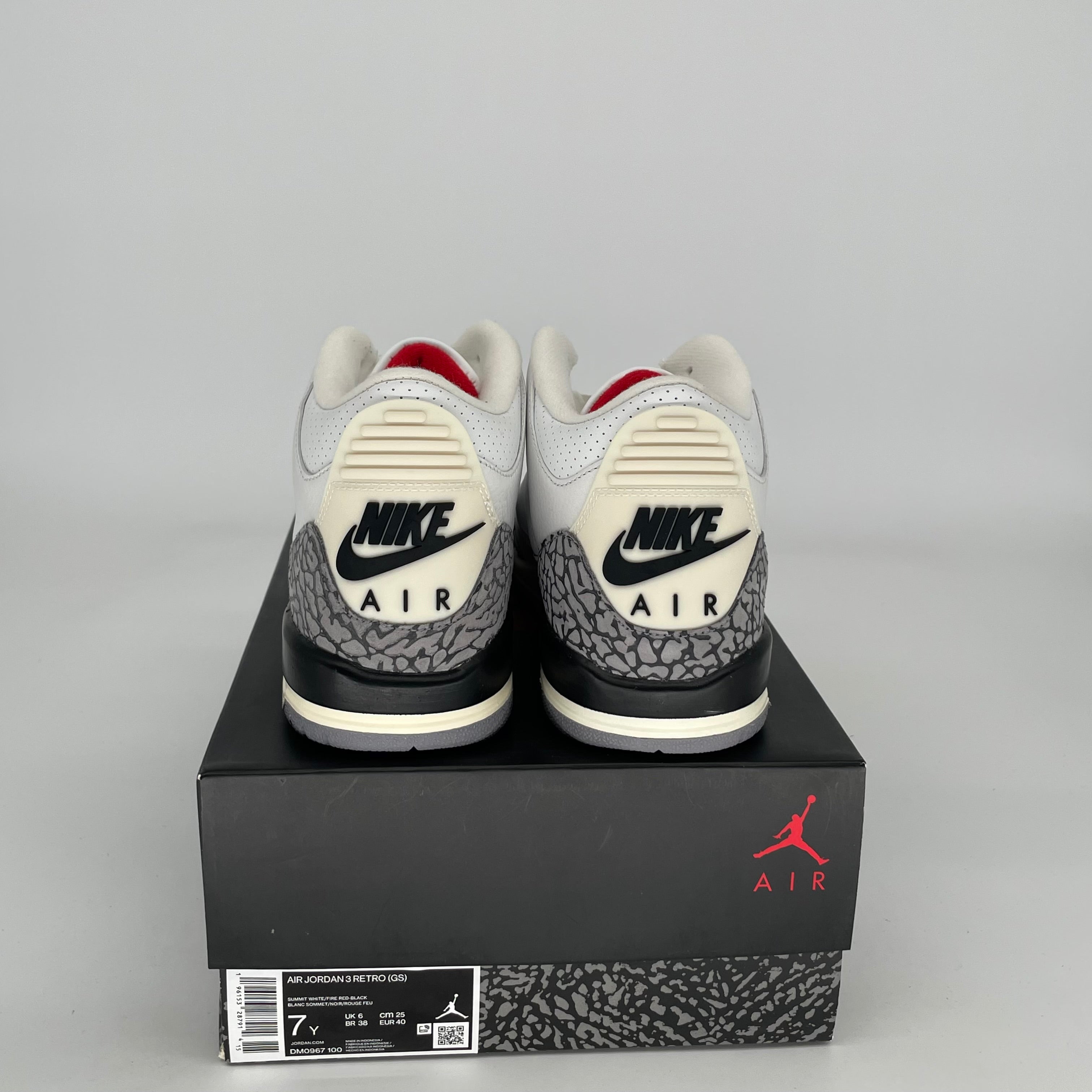 Original Air Jordan 3 Retro 'White Cement Reimagined' Size 7Y (DM0967-100) - Authentic Basketball Shoes for Men & Kids - Perfect for Sports, Streetwear & Sneaker Collection
