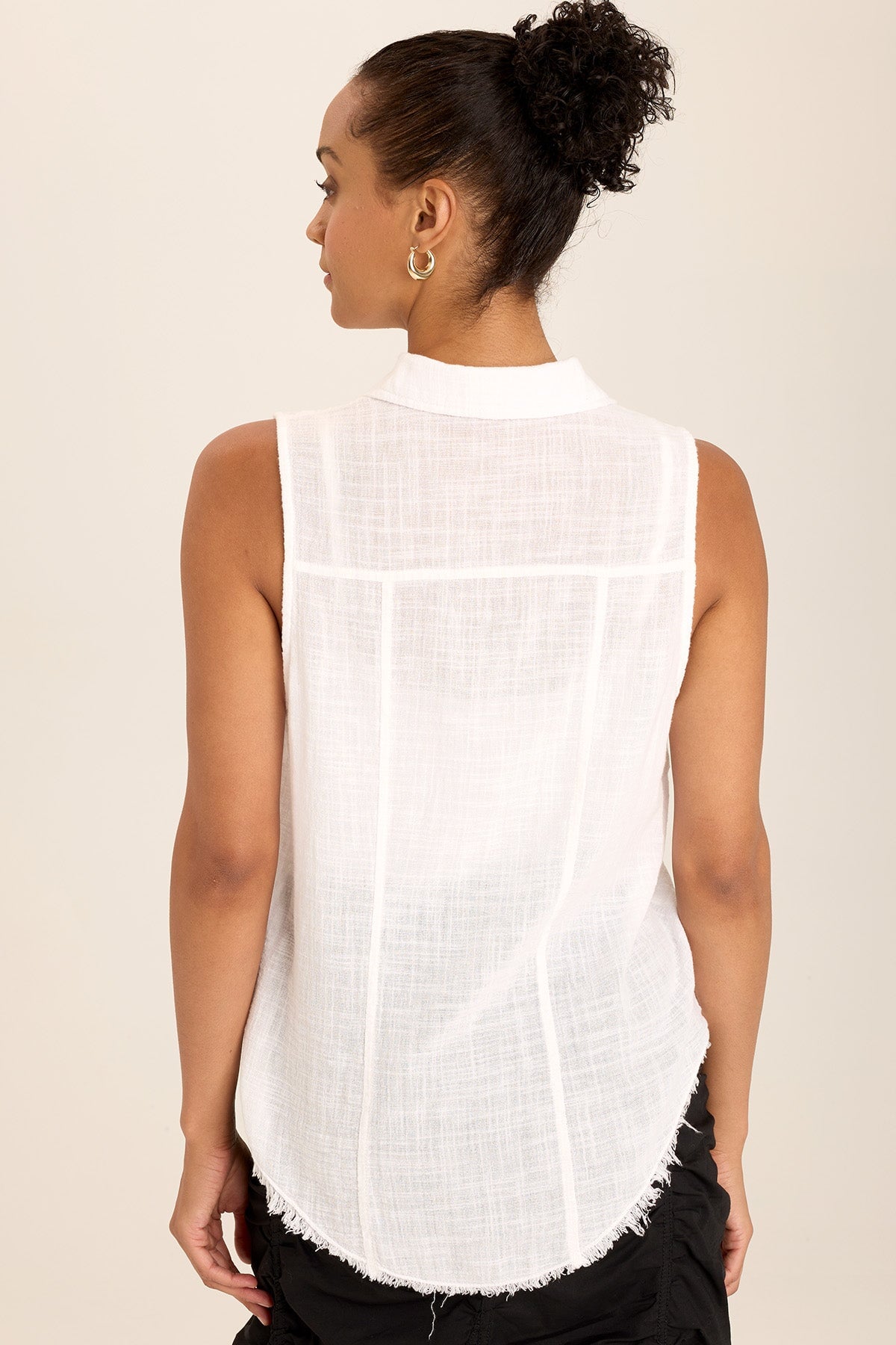Otto Top White - Stylish Women's Blouse for Casual & Office Wear | Breathable Cotton Fabric