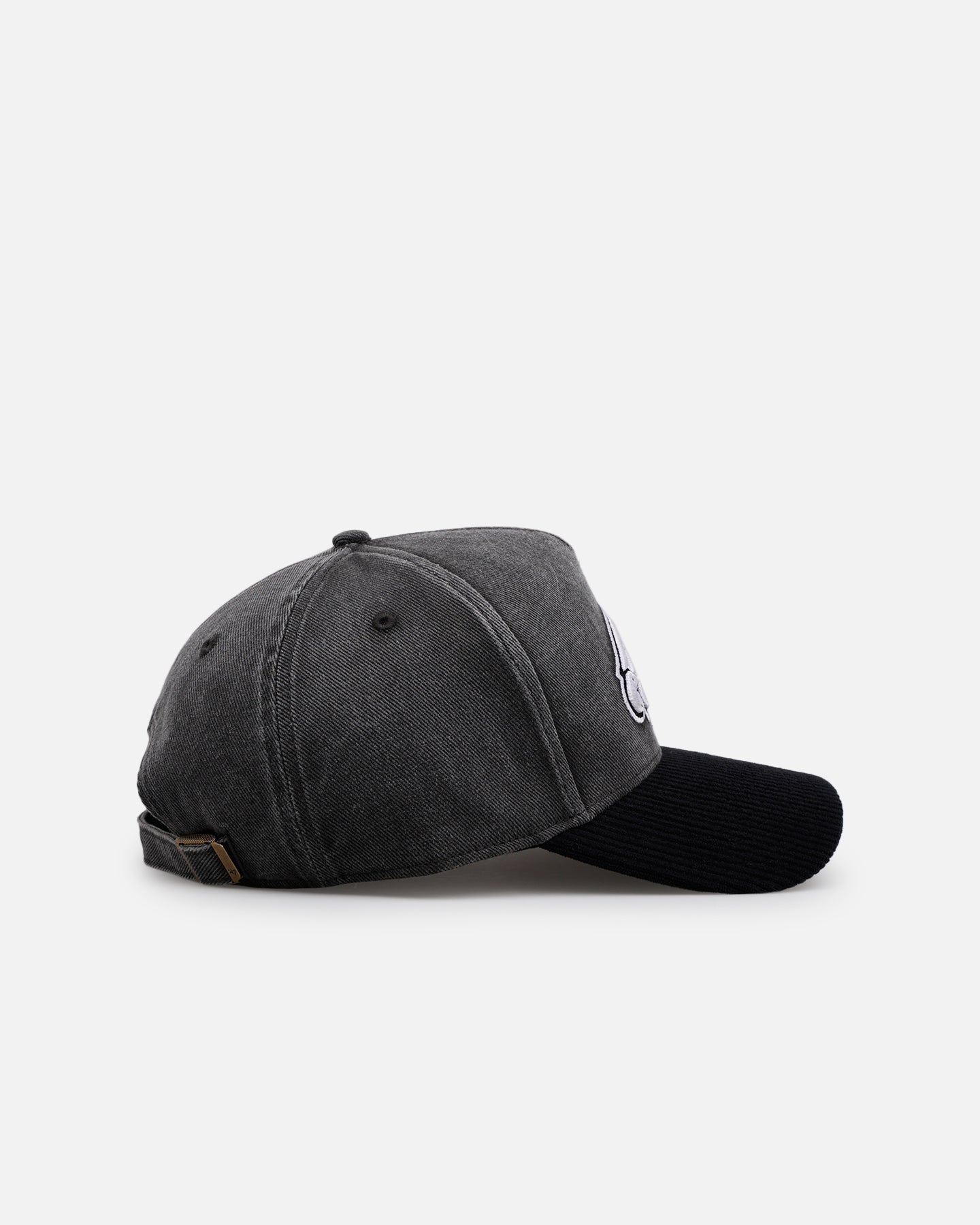 47 Brand Philadelphia Eagles 'Apollo Corduroy' 47 Offside DT Strapback Black Hat - Official NFL Licensed Adjustable Baseball Cap for Men, Perfect for Game Day, Tailgating & Fan Gear Collection