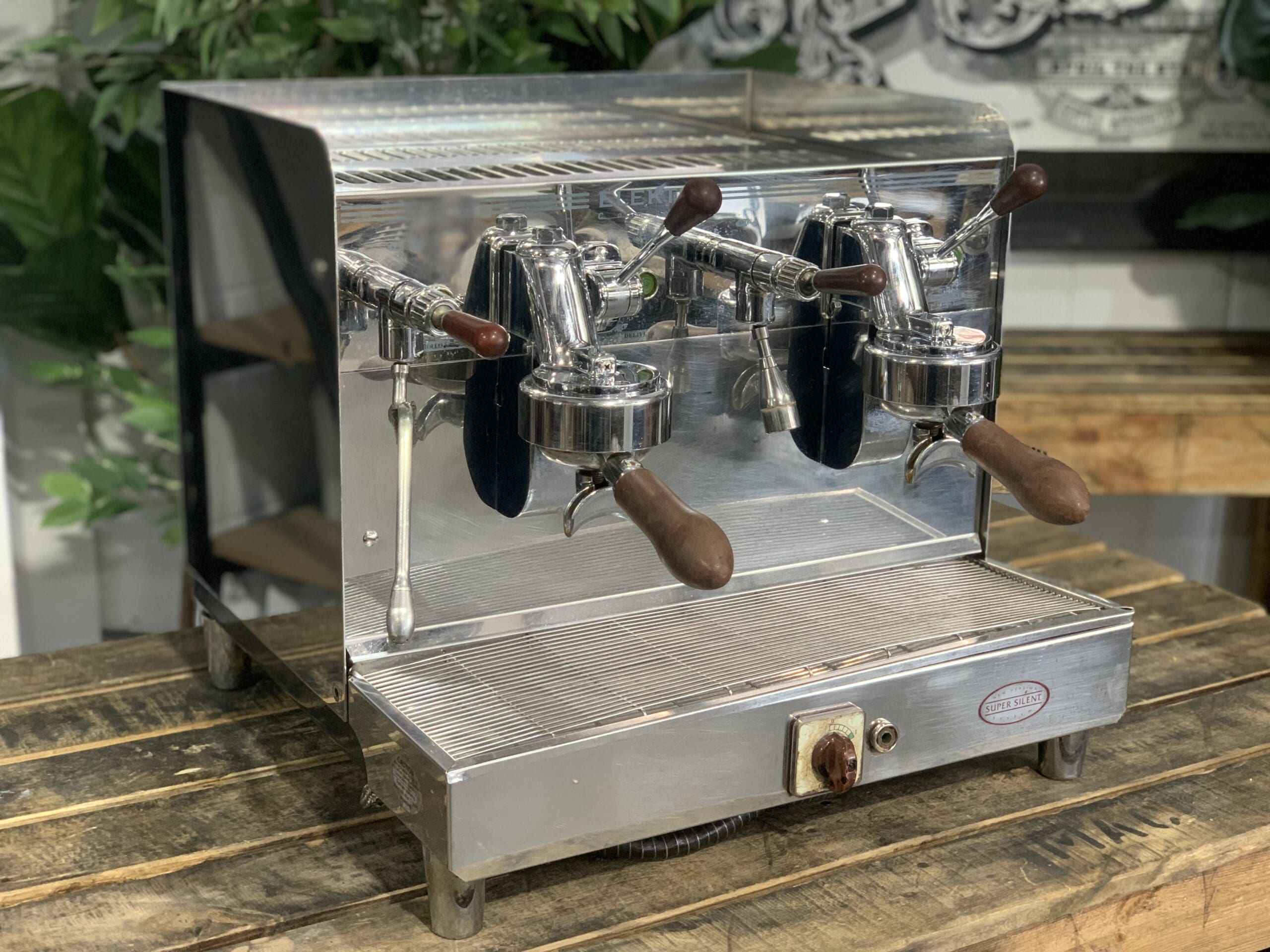 Elektra Sixties T3 Compact 2 Group Espresso Machine - Premium Stainless Steel for Home & Cafe Use