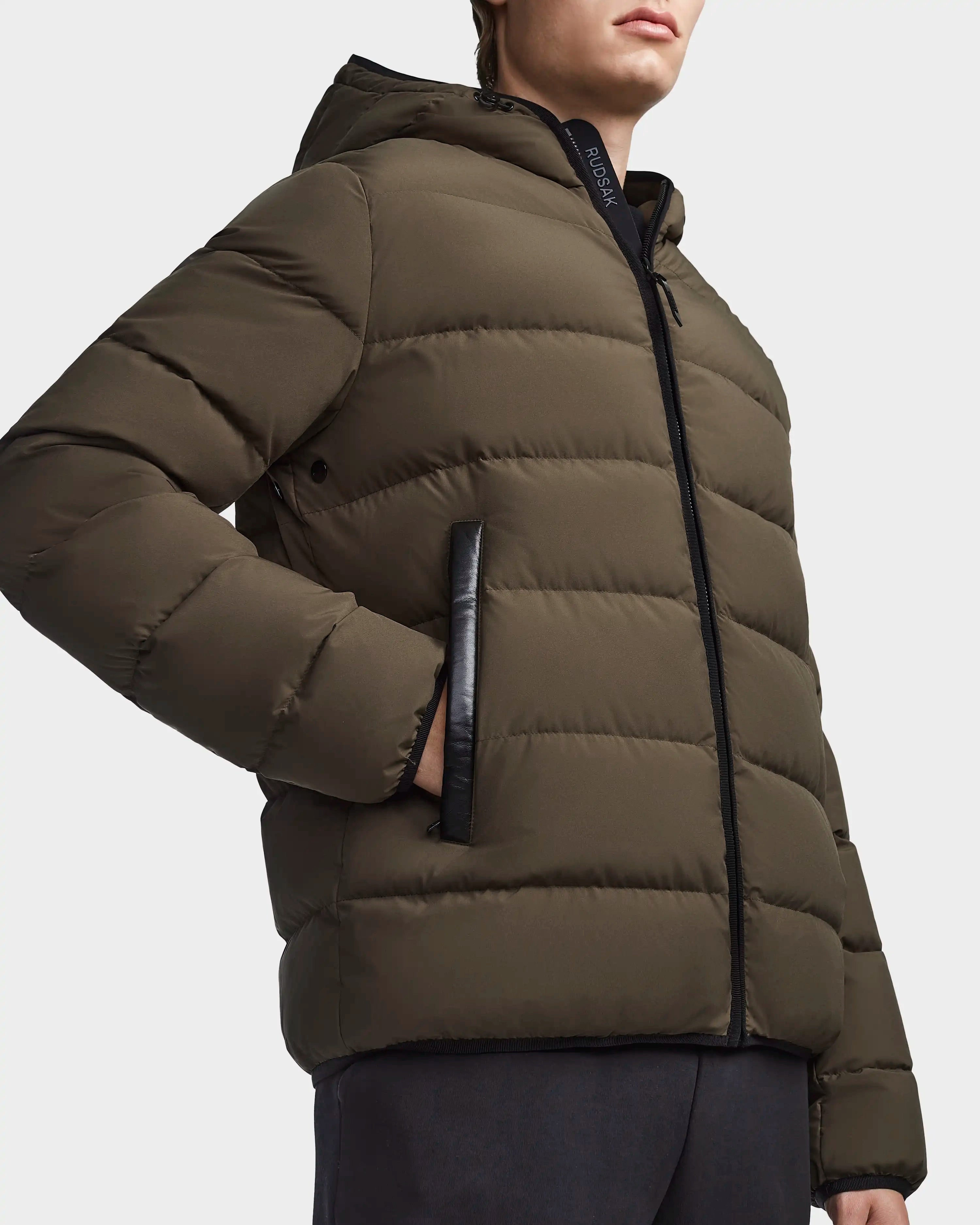 DEMIAN M M123507 Light Olive Green Jacket - Stylish Outdoor Windbreaker for Men | Perfect for Hiking, Camping & Casual Wear