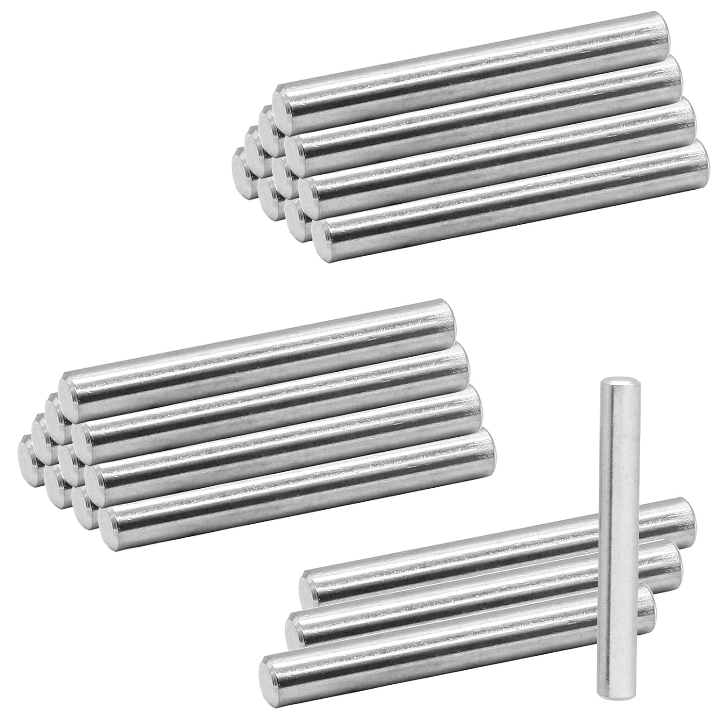 High Precision GC Pins | 2mm Diameter | 200-Piece Pack | Grind & Polished Stainless Steel 304 | Both Ends Chamfered | ±0.20mm Length Tolerance | Ideal for Machining, Jewelry Making & Industrial Applications