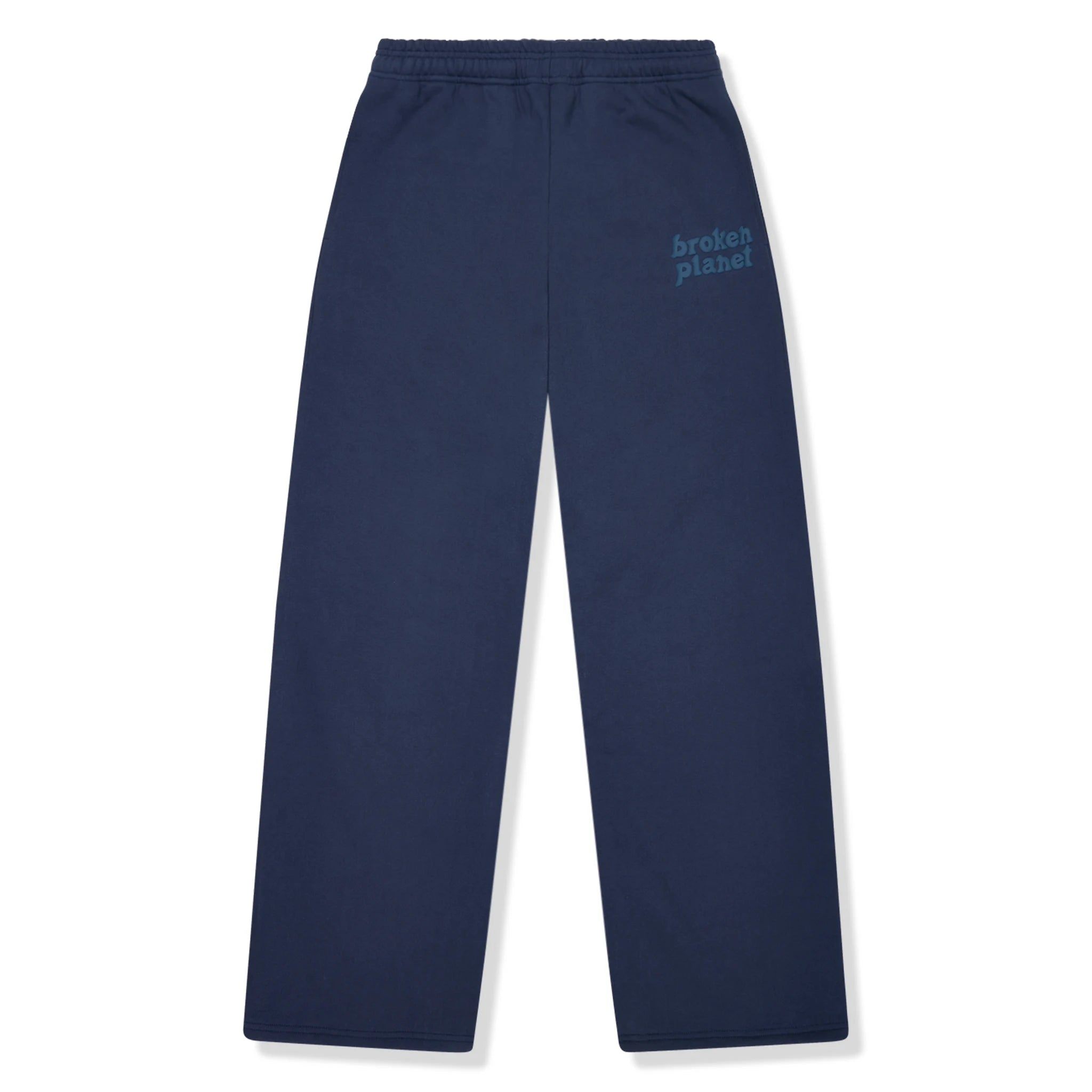 Broken Planet Basics Straight Leg Deep Navy Sweatpants for Men & Women - Comfortable Cotton Joggers for Casual Wear, Lounge, Gym & Travel
