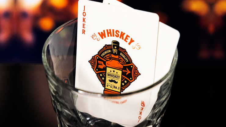Premium Whiskey Themed Playing Cards - 52 Poker Deck for Bourbon & Scotch Lovers - Perfect for Game Nights, Gifts & Bar Decor