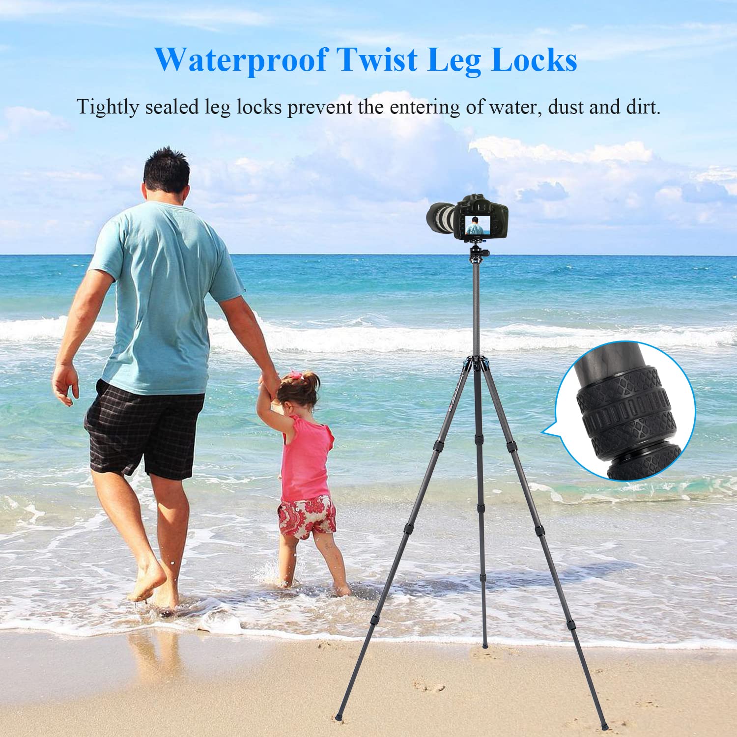 SIRUI Carbon Fiber Waterproof Tripod with Aluminum Ball Head - 72.5