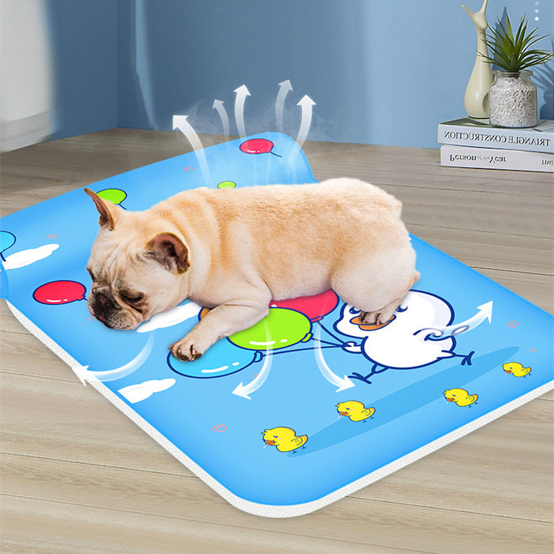 Cooling Ice Pad for Summer - Washable & Breathable Gel Mat with Pillow - Perfect for Hot Weather, Outdoor Activities, and Pet Comfort