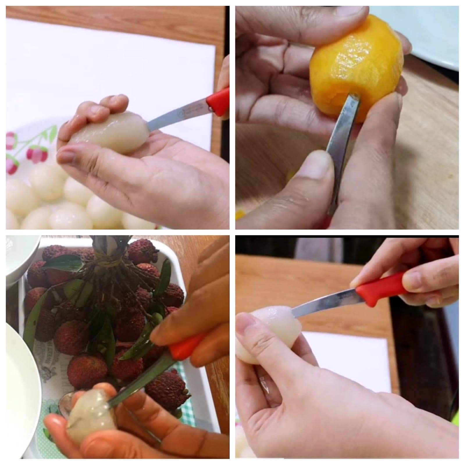 Premium Kiwi Stainless Steel Fruit Deseeding & Carving Knife - Professional Kitchen Tool for Avocados, Melons & Mangoes - Perfect for Fruit Salads, Smoothie Bowls & Garnishing