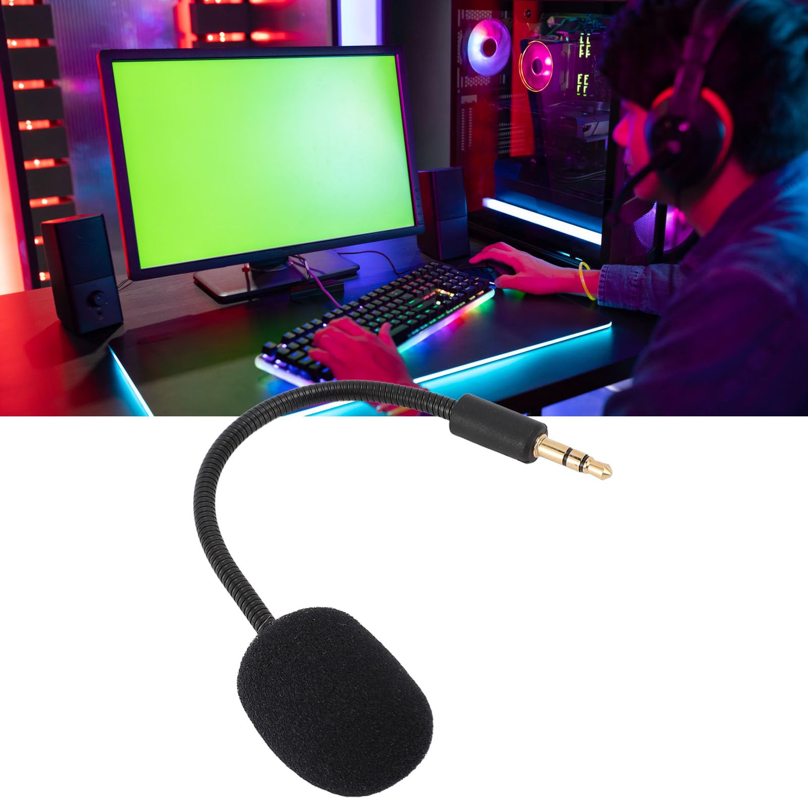 Razer Barracuda X Replacement Microphone - Detachable Boom Mic for Gaming Headsets with 3.5mm Jack | Perfect for PC, PS4, PS5 & Streaming