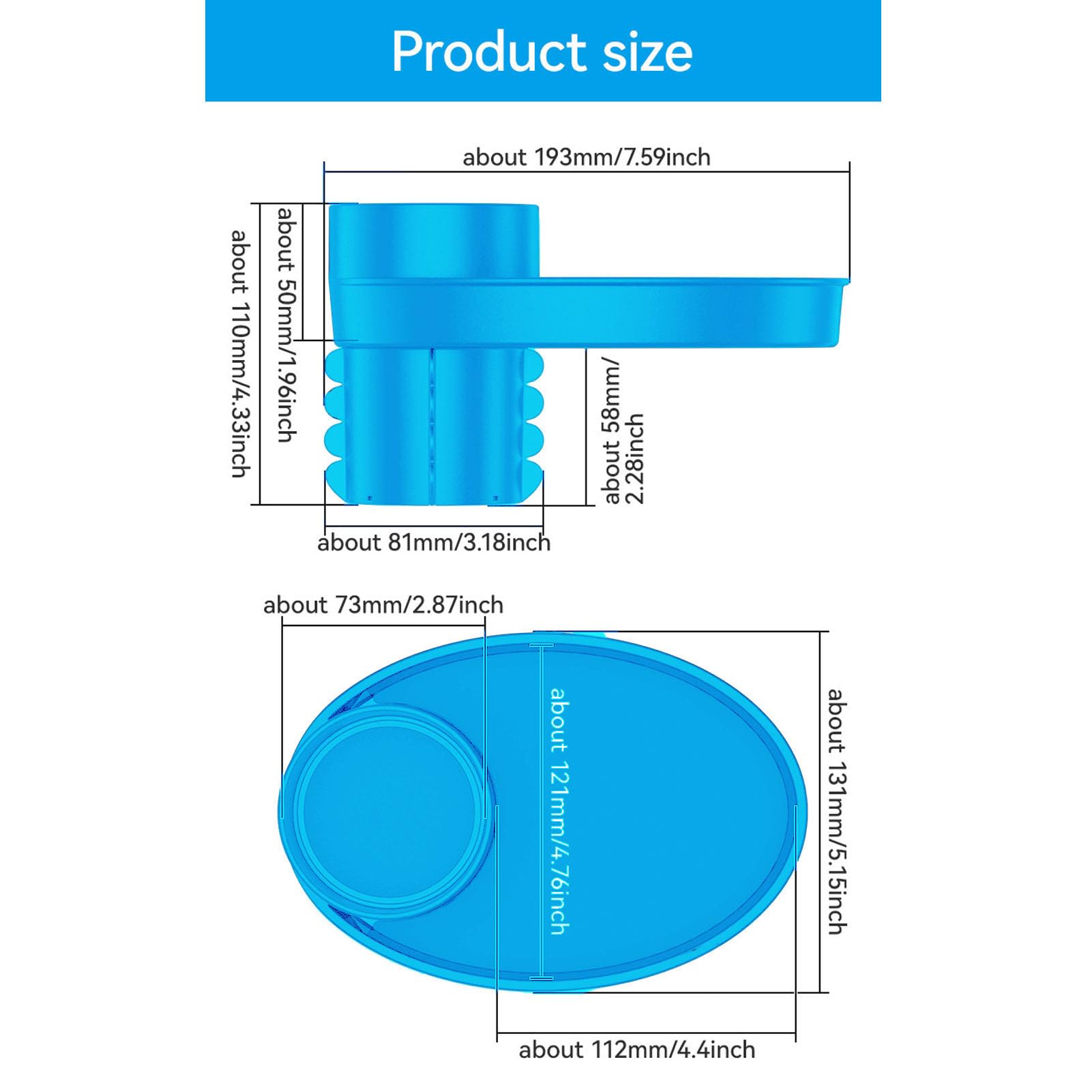 Portable Car Seat Snack Tray with Cup Holder - Multifunctional Travel Feeding Tray for Strollers & Baby Carriers - Blue - Perfect for Road Trips, Airplane Travel & Outdoor Activities
