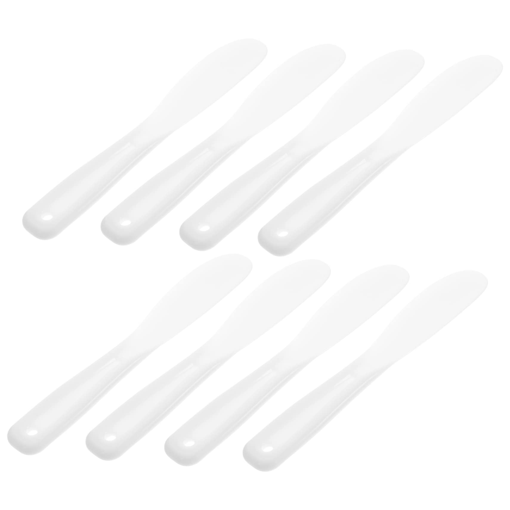 10-Piece Reusable Makeup Spatula Set - Cosmetic Mixing Spoon, Scoop & Face Spatula - Ergonomic PP Plastic Tool Sticks for Makeup Artists & DIY Skincare - Perfect for Foundation Mixing, Cream Application & Beauty Product Storage