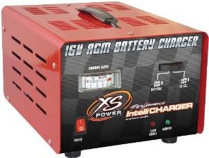 XS Batteries 1004 16V AGM Battery Charger - Fast Charging for Motorcycles, ATVs, and Power Sports Vehicles - Perfect for Off-Road Adventures and Emergency Power Backup