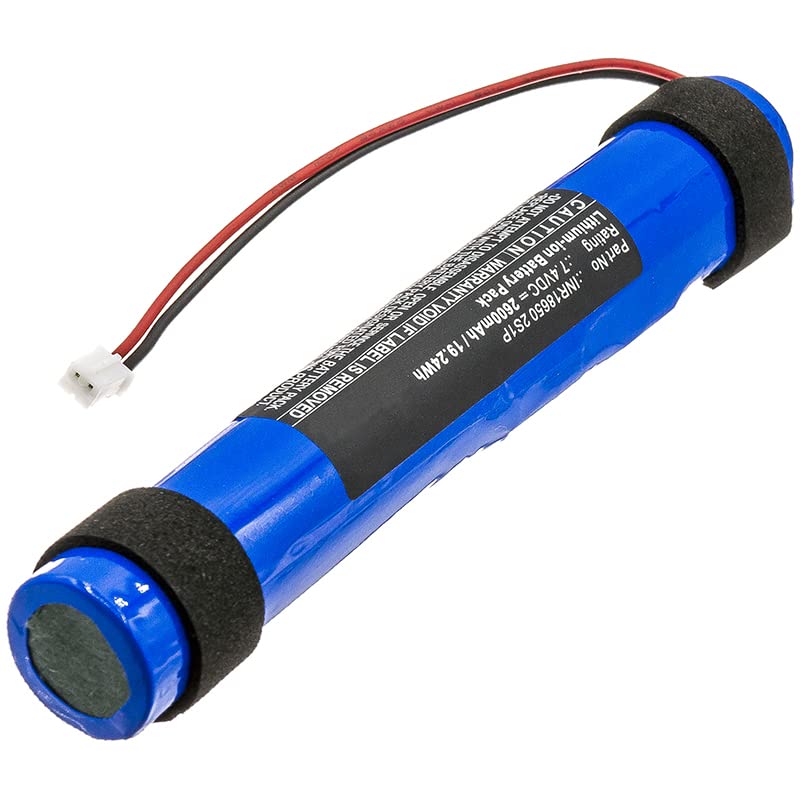 Synergy Digital Speaker Battery - 7.4V 2600mAh Li-ion Replacement Battery for INR18650 2S1P Speaker Systems | Perfect for Outdoor Events, Home Theater & Portable Audio Setups