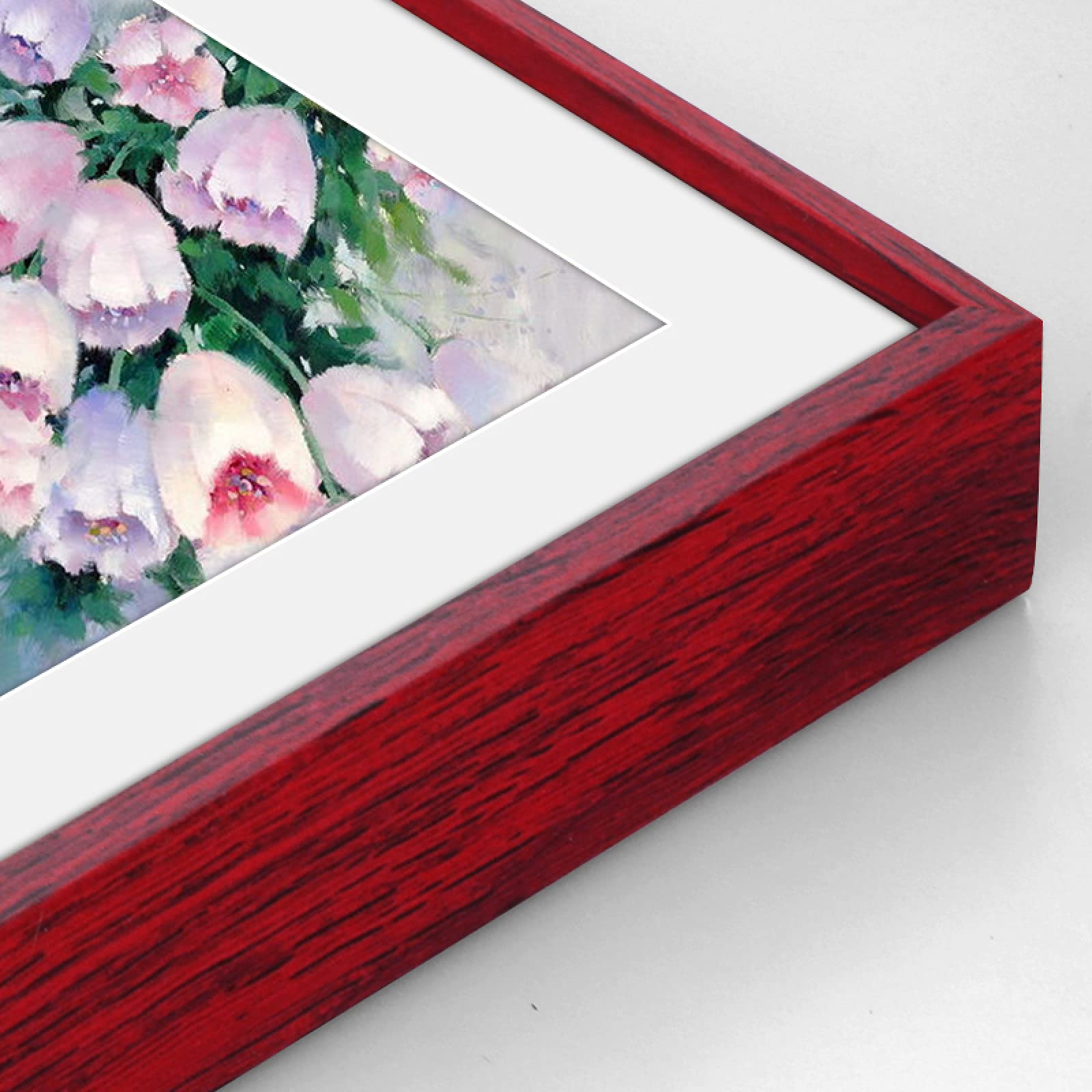 MEYYY A4 21x29.7cm Red Aluminum Metal Snap Frame - Photo, Picture, Poster Display Wall Mount Certificate Holder with Square Corner Clips - Perfect for Offices, Schools, Homes & Exhibitions