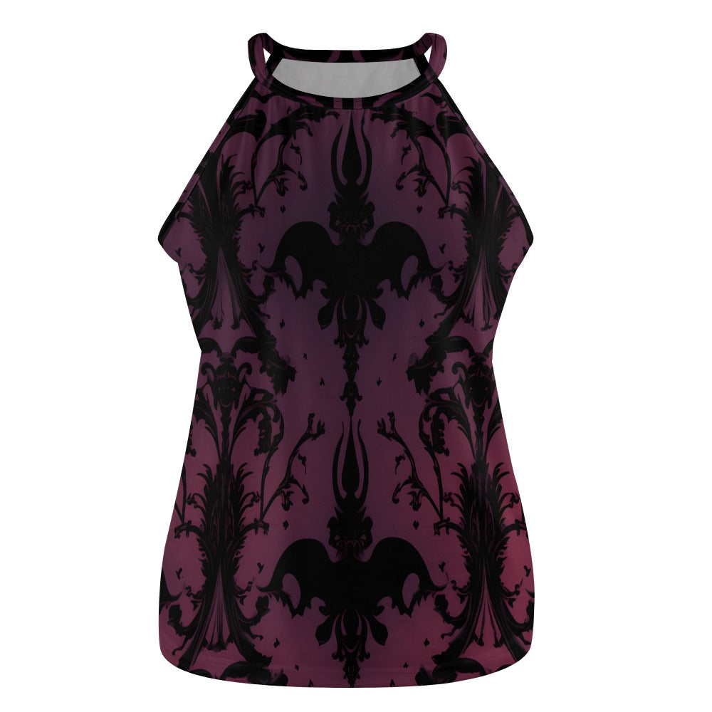 Gothic Style Crew Neck Vest for Women & Men - Trendy Gothic Fashion Top for Casual Wear, Layering, and Gothic Outfits