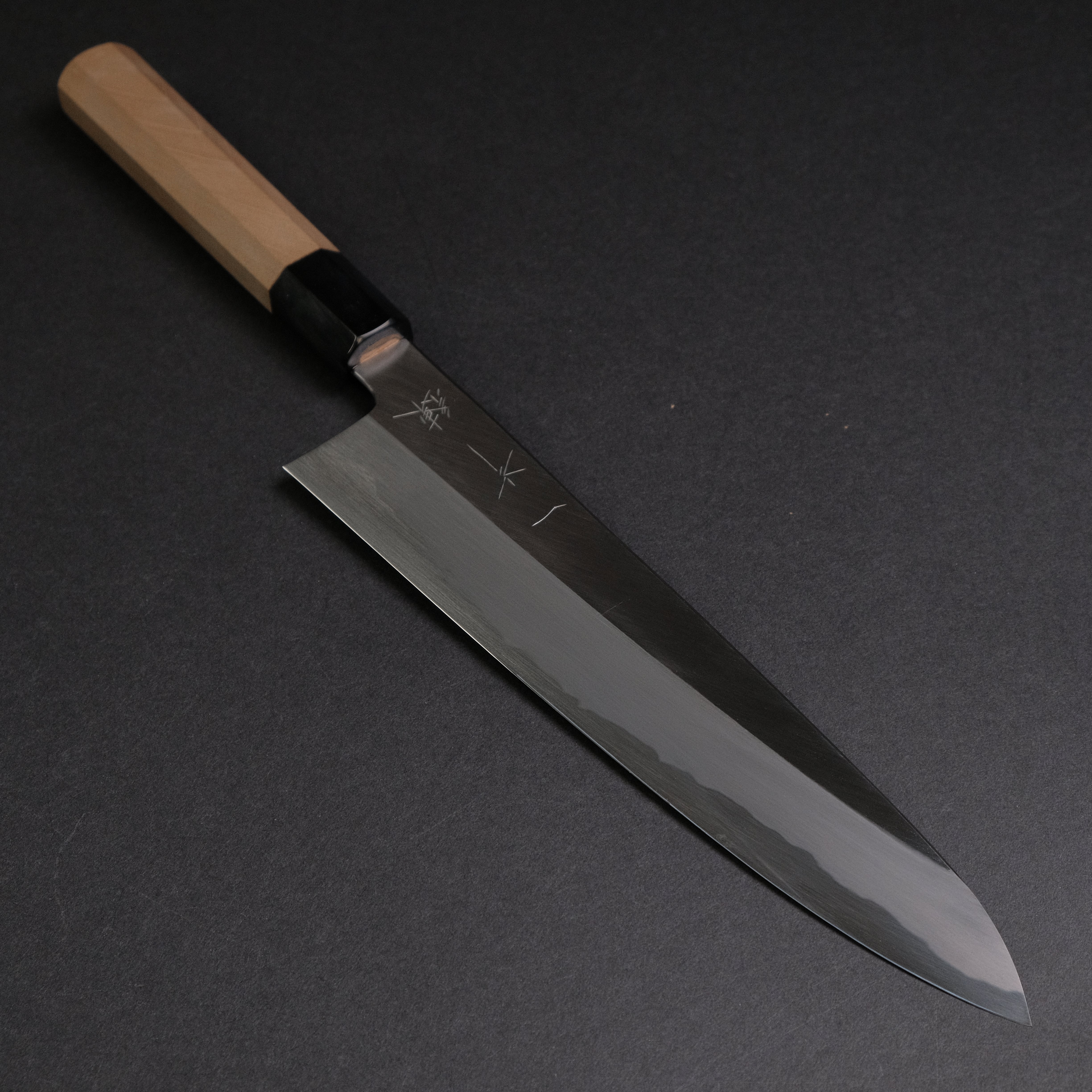 Hitohira Kikuchiyo Ren Blue #2 Gyuto 240mm Japanese Chef Knife with Ho Wood Handle - Perfect for Sushi, Meat Slicing & Professional Kitchen Use