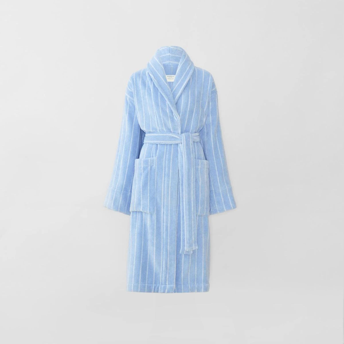 Sheridan AVEN Australian 100% Cotton Bath Robe - Soft & Absorbent Skylight Stripe Design for Spa, Hotel & Home Relaxation
