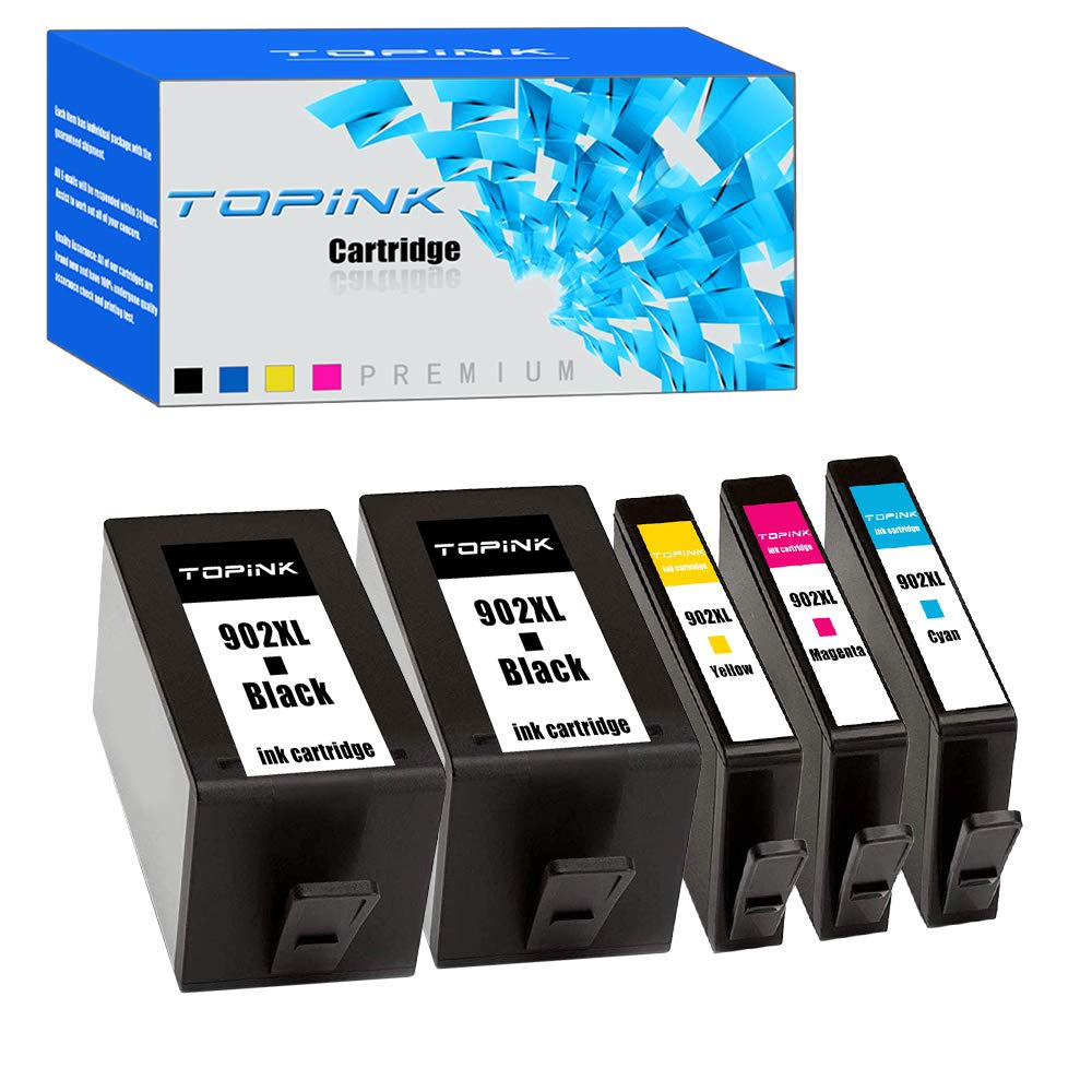 TopInk 6970 Remanufactured Ink Cartridge 5-Pack (Black, Cyan, Magenta, Yellow) - Compatible with HP Officejet Pro 6970 Printer | High-Quality Replacement for Home & Office Printing, Documents, Photos & School Projects