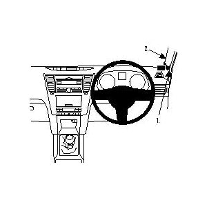 ClicOn No Holes Right Hand Dashboard Mount for Subaru Liberty 2010-2014 & Subaru Outback 2010-2014 - Perfect for GPS, Phone Holders & Car Accessories