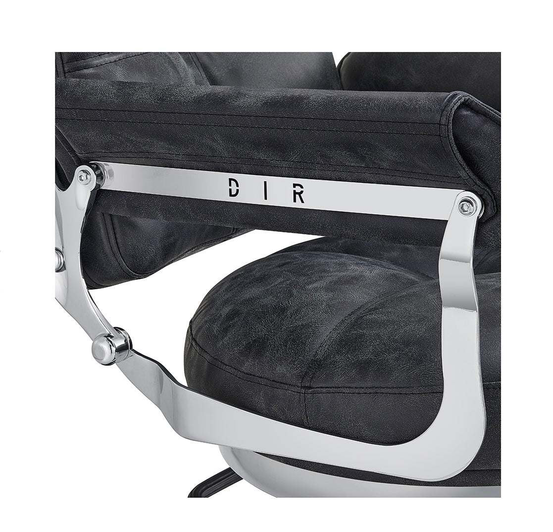 Milano Salon Hairdressing Styling Chair - Professional Barber & Beauty Salon Styling Chair with Adjustable Height & Swivel Base - Perfect for Hair Salons, Barber Shops & Home Styling