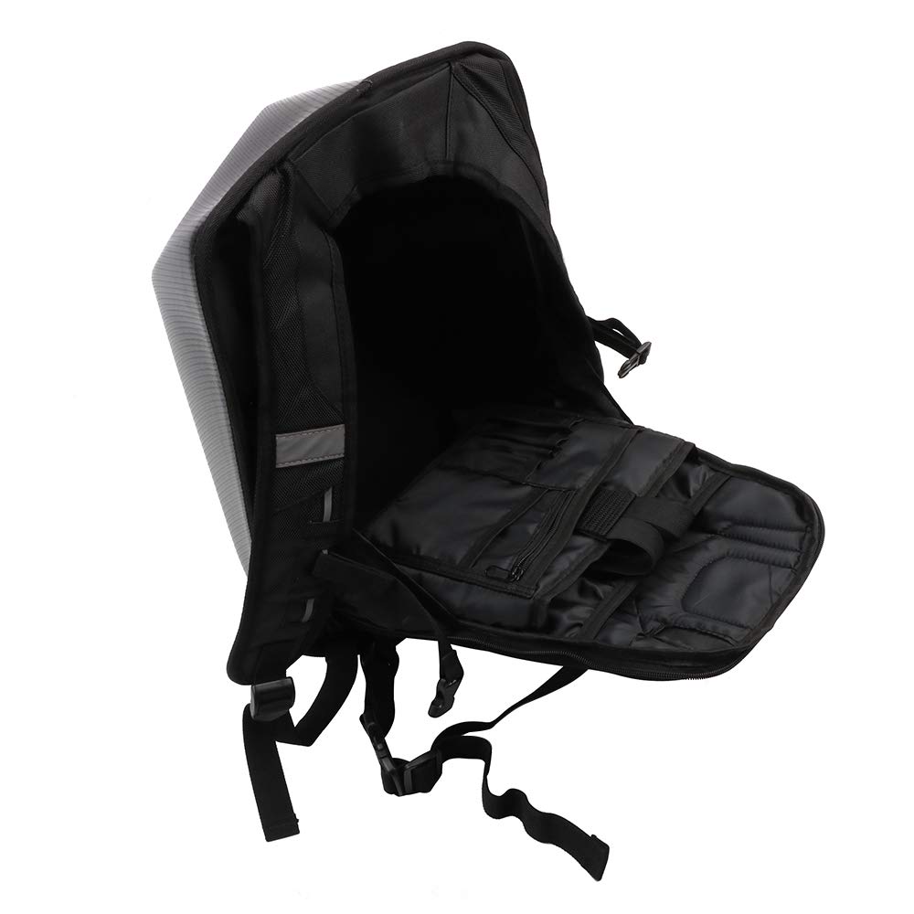 JFG RACING 30L Motorcycle Backpack - Universal Hard Shell Helmet Backpack for Men & Women - Waterproof Riding Backpack with Carbon Fiber Design - Perfect for Commuting, Travel & Motorcycle Adventures
